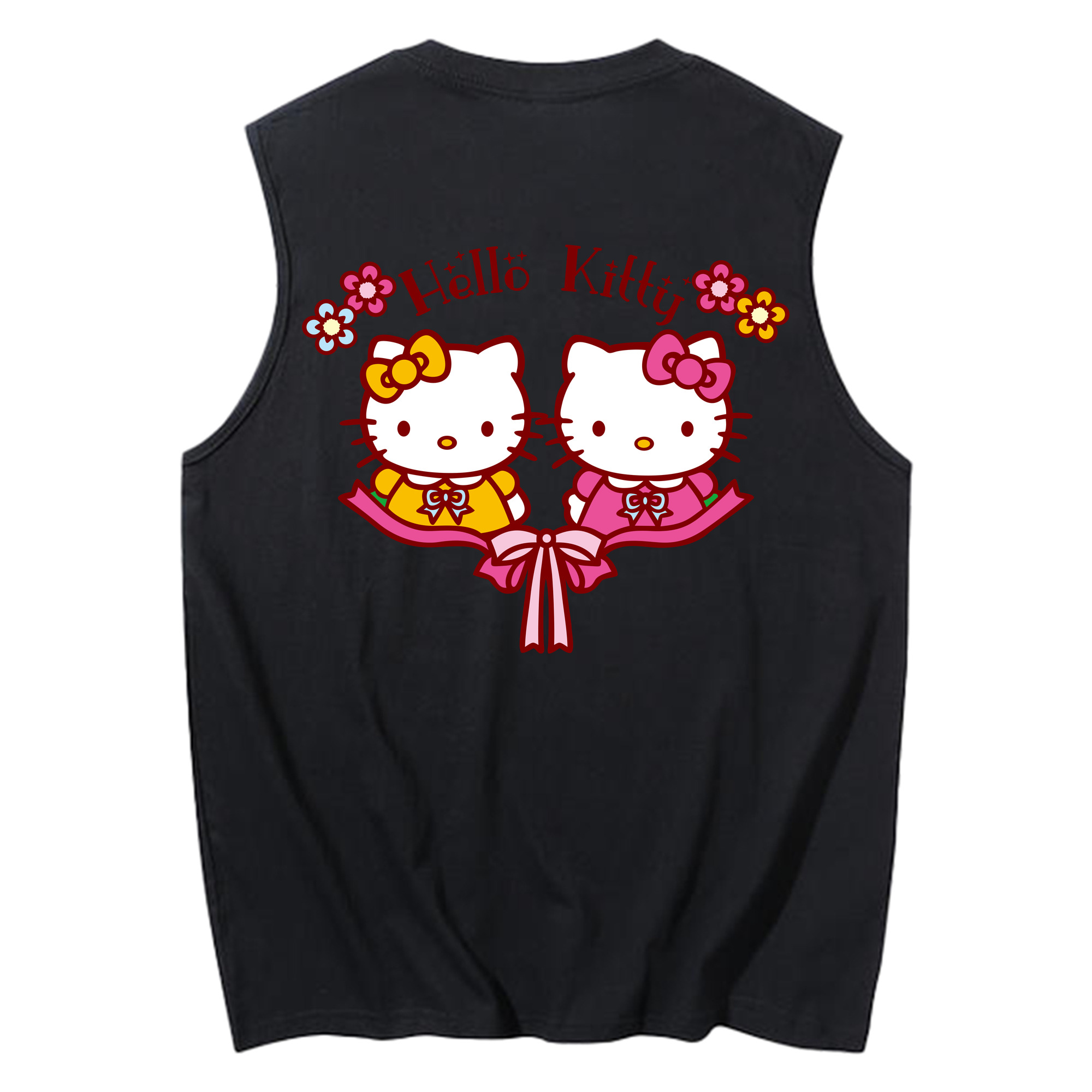 （画像用） Hello Kitty ハローキティ コットン100％タンクトップ（背面プリント）