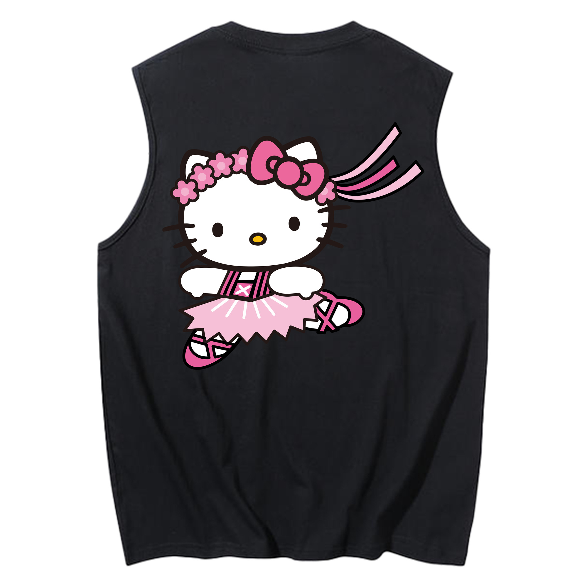 （画像用） Hello Kitty ハローキティ コットン100％タンクトップ（背面プリント）