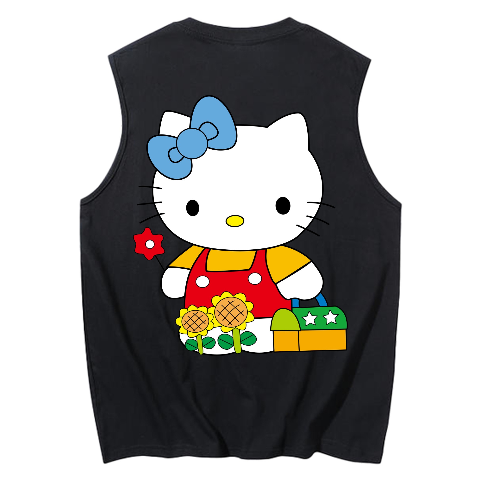 （画像用） Hello Kitty ハローキティ コットン100％タンクトップ（背面プリント）