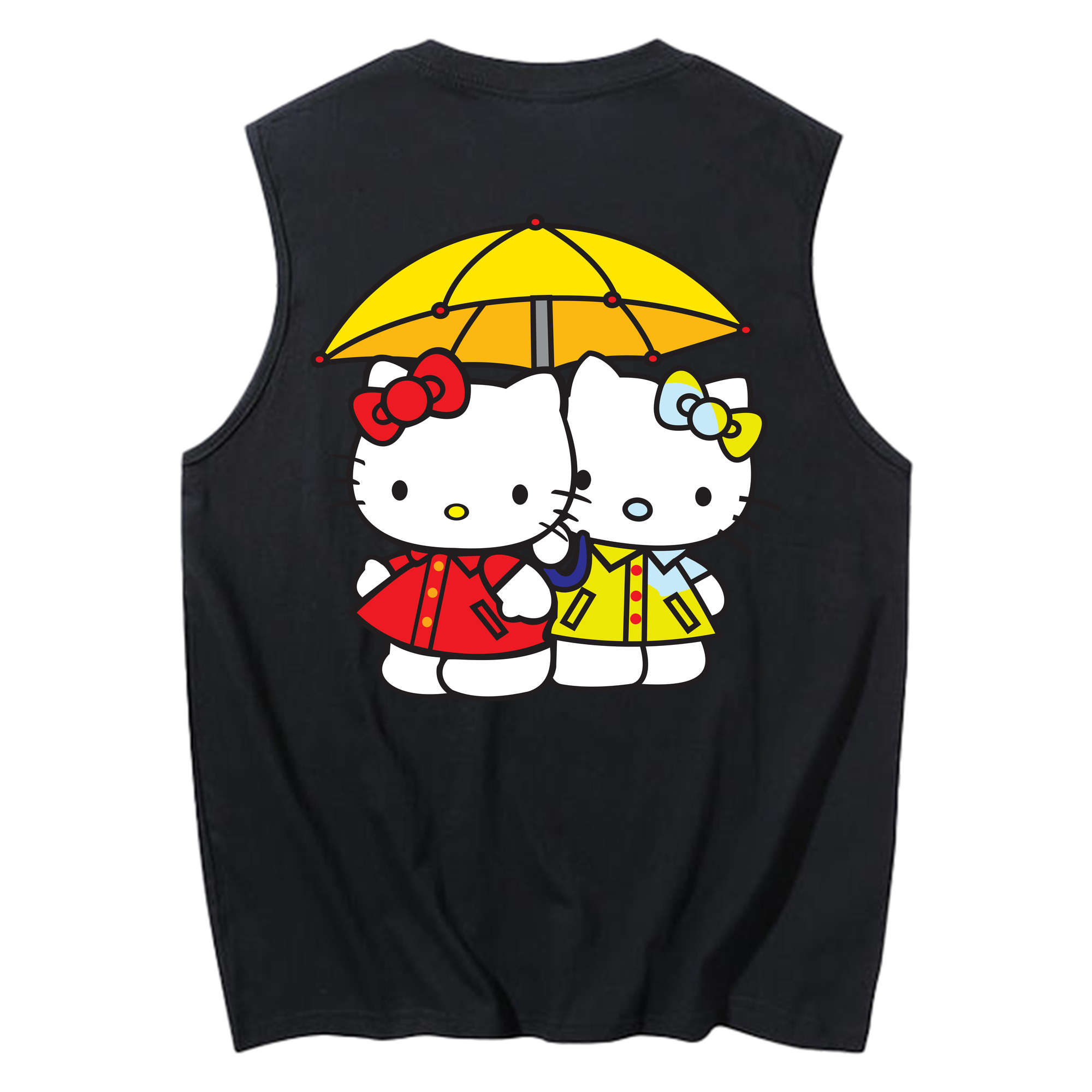 （画像用） Hello Kitty ハローキティ コットン100％タンクトップ（背面プリント）