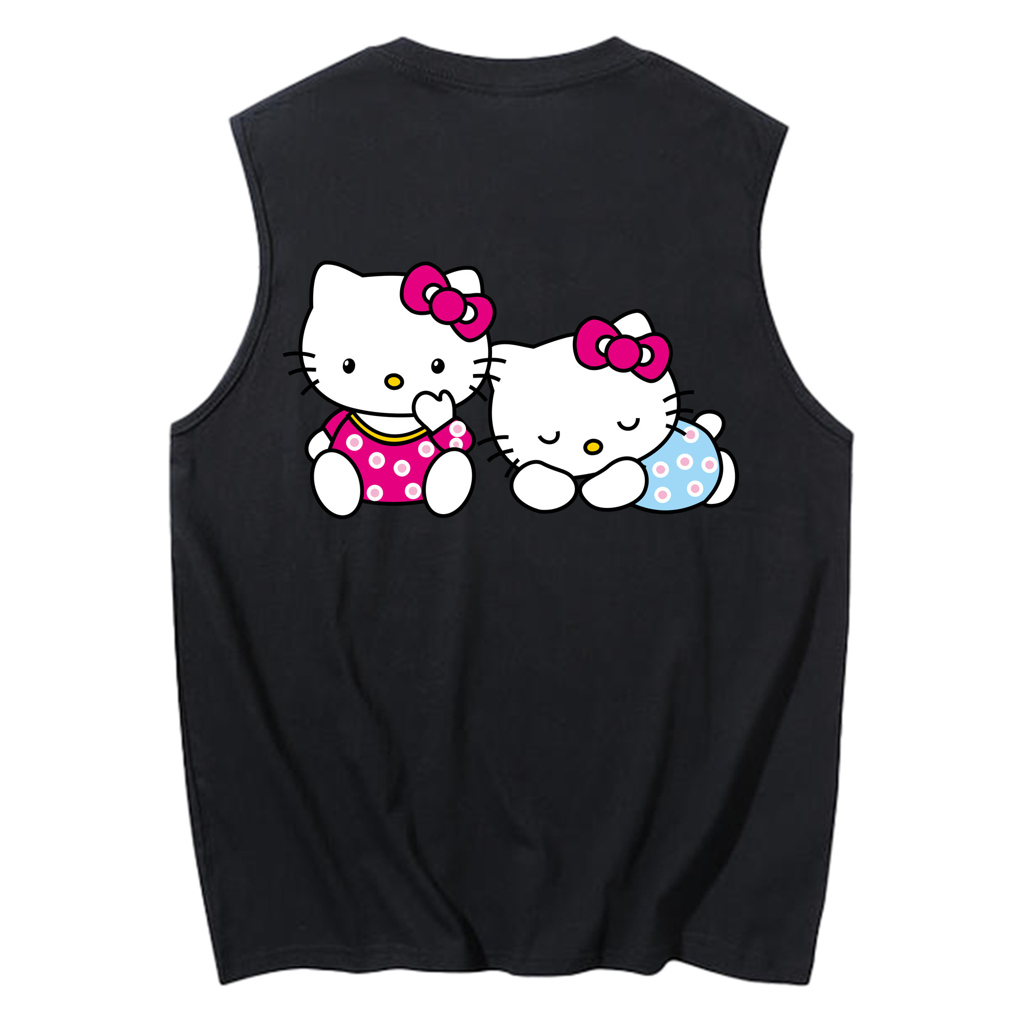 （画像用） Hello Kitty ハローキティ コットン100％タンクトップ（背面プリント）