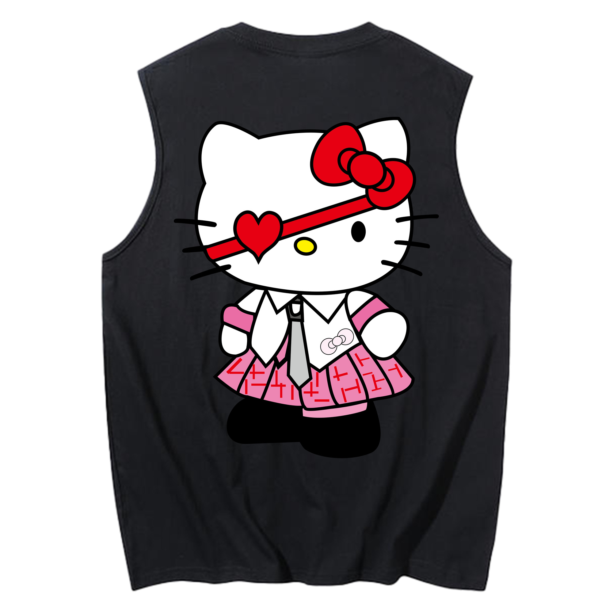 （画像用） Hello Kitty ハローキティ コットン100％タンクトップ（背面プリント）