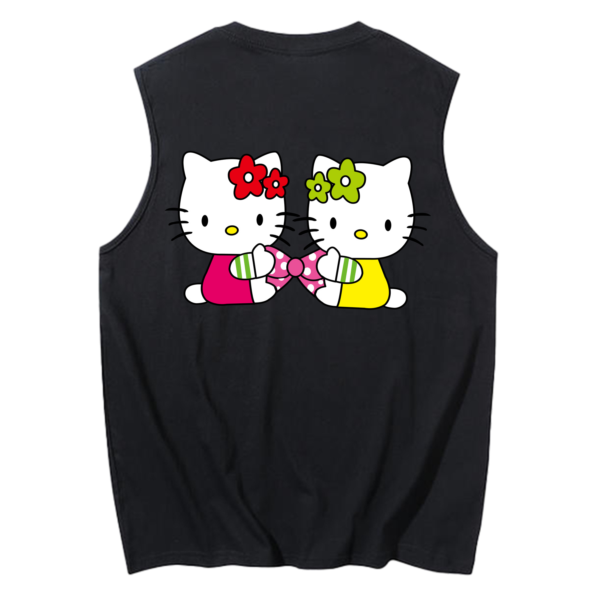 （画像用） Hello Kitty ハローキティ コットン100％タンクトップ（背面プリント）