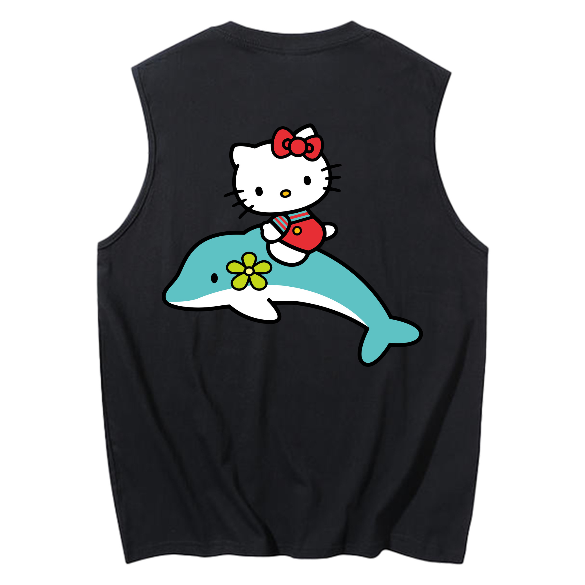 （画像用） Hello Kitty ハローキティ コットン100％タンクトップ（背面プリント）