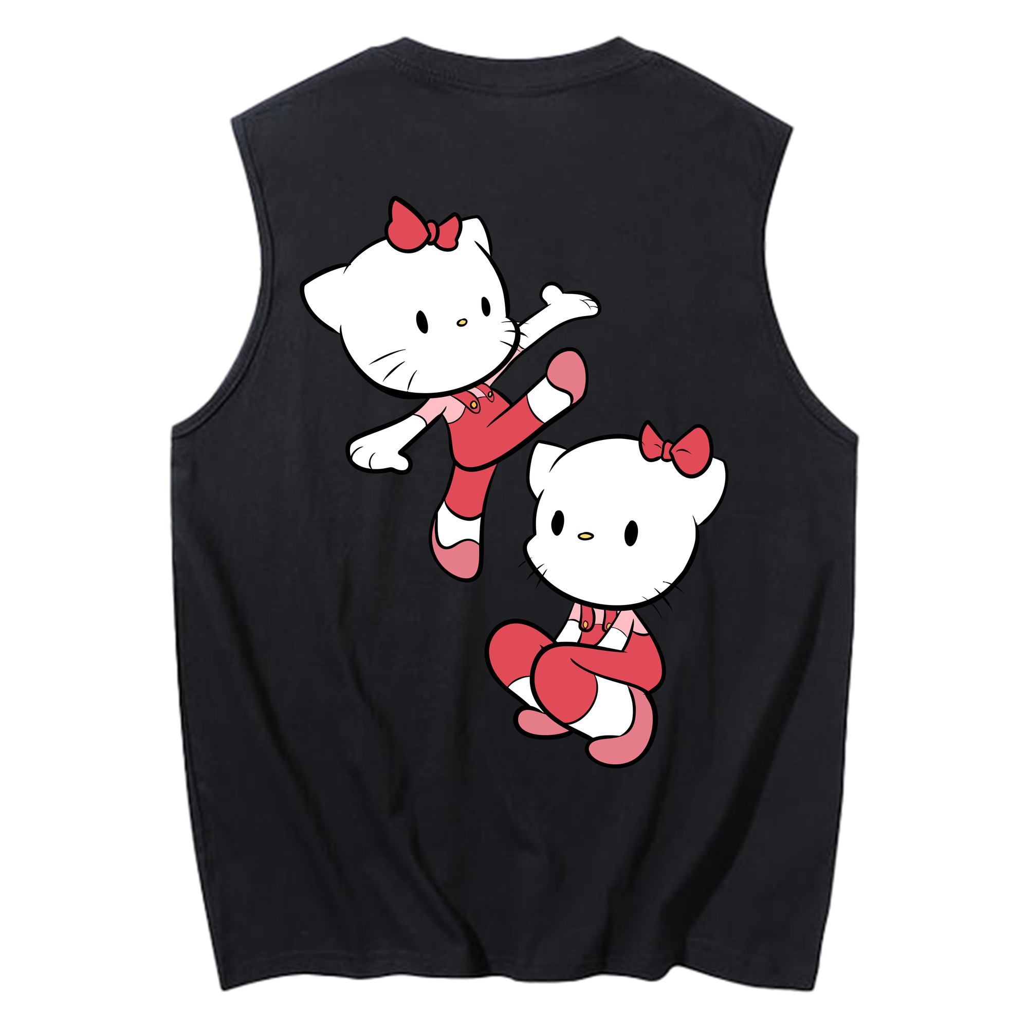 （画像用） Hello Kitty ハローキティ コットン100％タンクトップ（背面プリント）