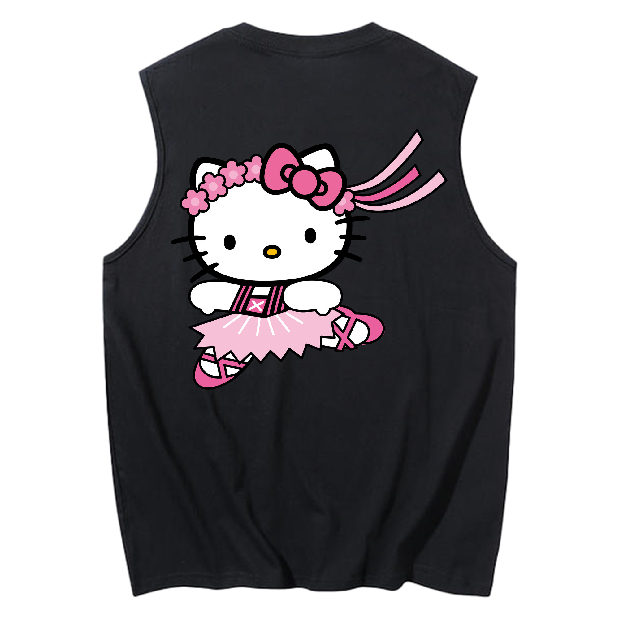 （画像用） Hello Kitty ハローキティ コットン100％タンクトップ（背面プリント）