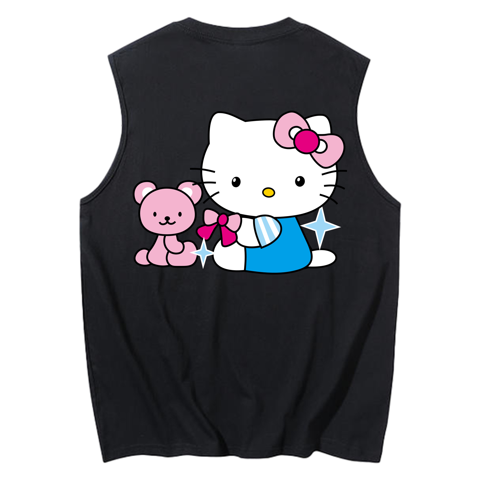 （画像用） Hello Kitty ハローキティ コットン100％タンクトップ（背面プリント）