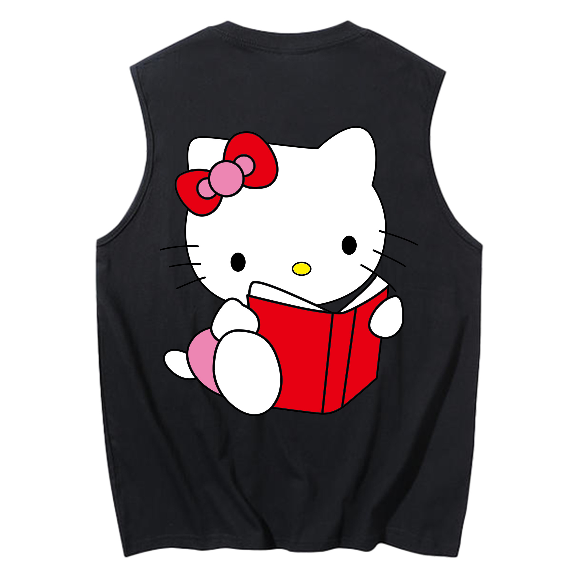 （画像用） Hello Kitty ハローキティ コットン100％タンクトップ（背面プリント）