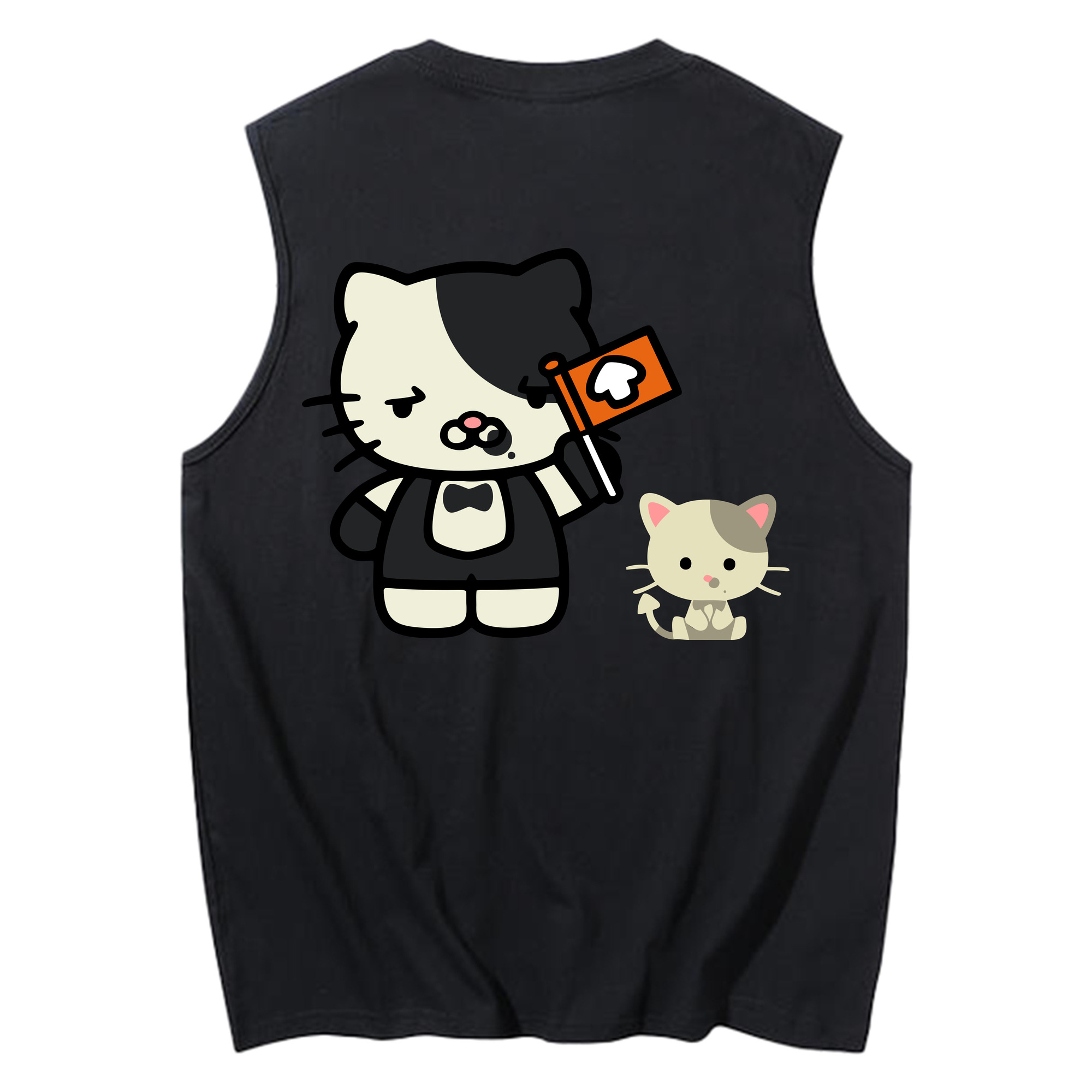 （画像用） Hello Kitty ハローキティ コットン100％タンクトップ（背面プリント）