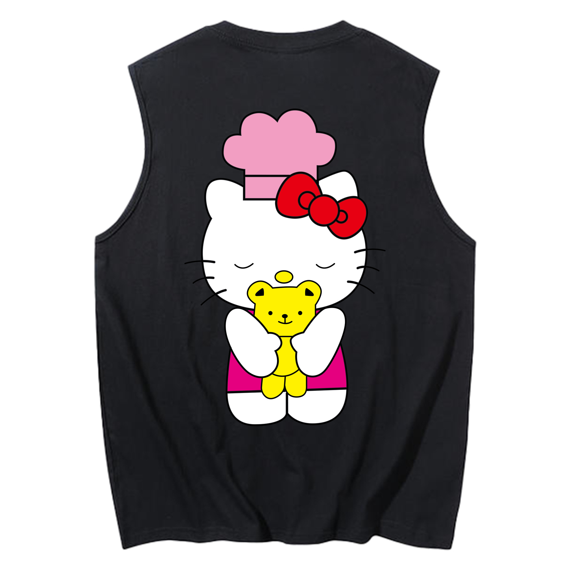 （画像用） Hello Kitty ハローキティ コットン100％タンクトップ（背面プリント）