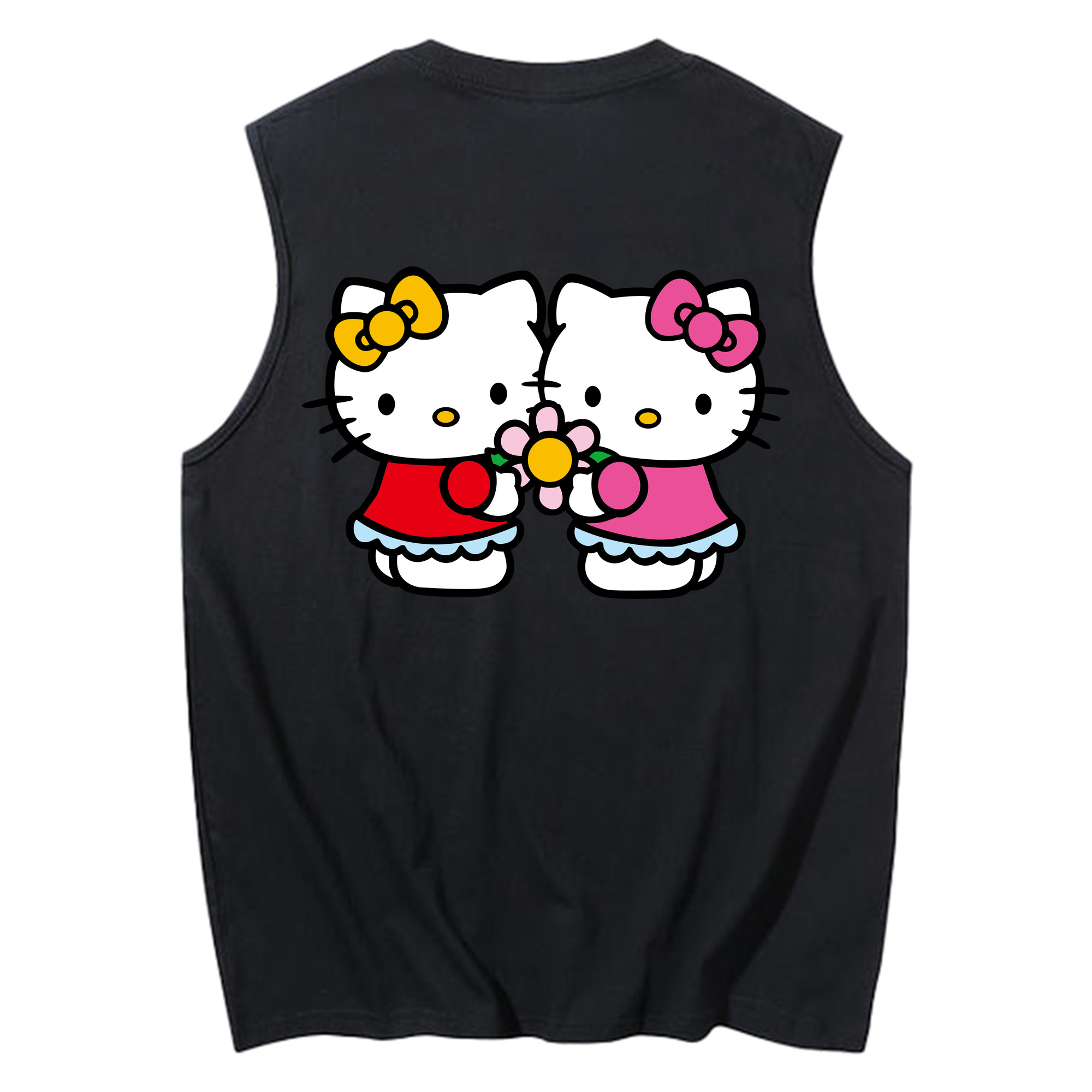 （画像用） Hello Kitty ハローキティ コットン100％タンクトップ（背面プリント）
