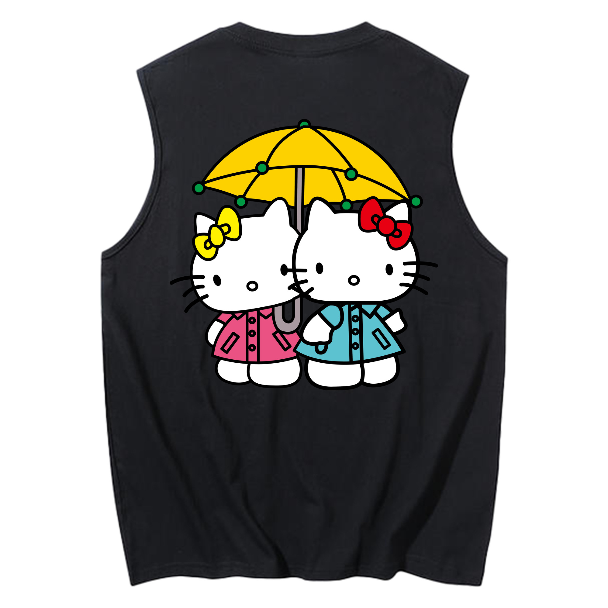 （画像用） Hello Kitty ハローキティ コットン100％タンクトップ（背面プリント）