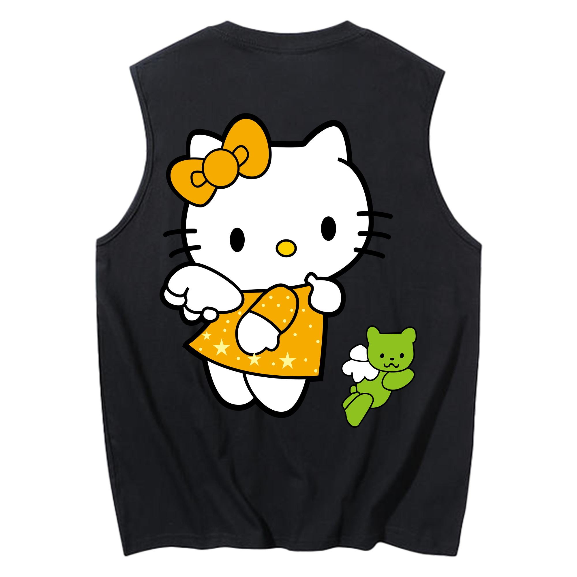 （画像用） Hello Kitty ハローキティ コットン100％タンクトップ（背面プリント）
