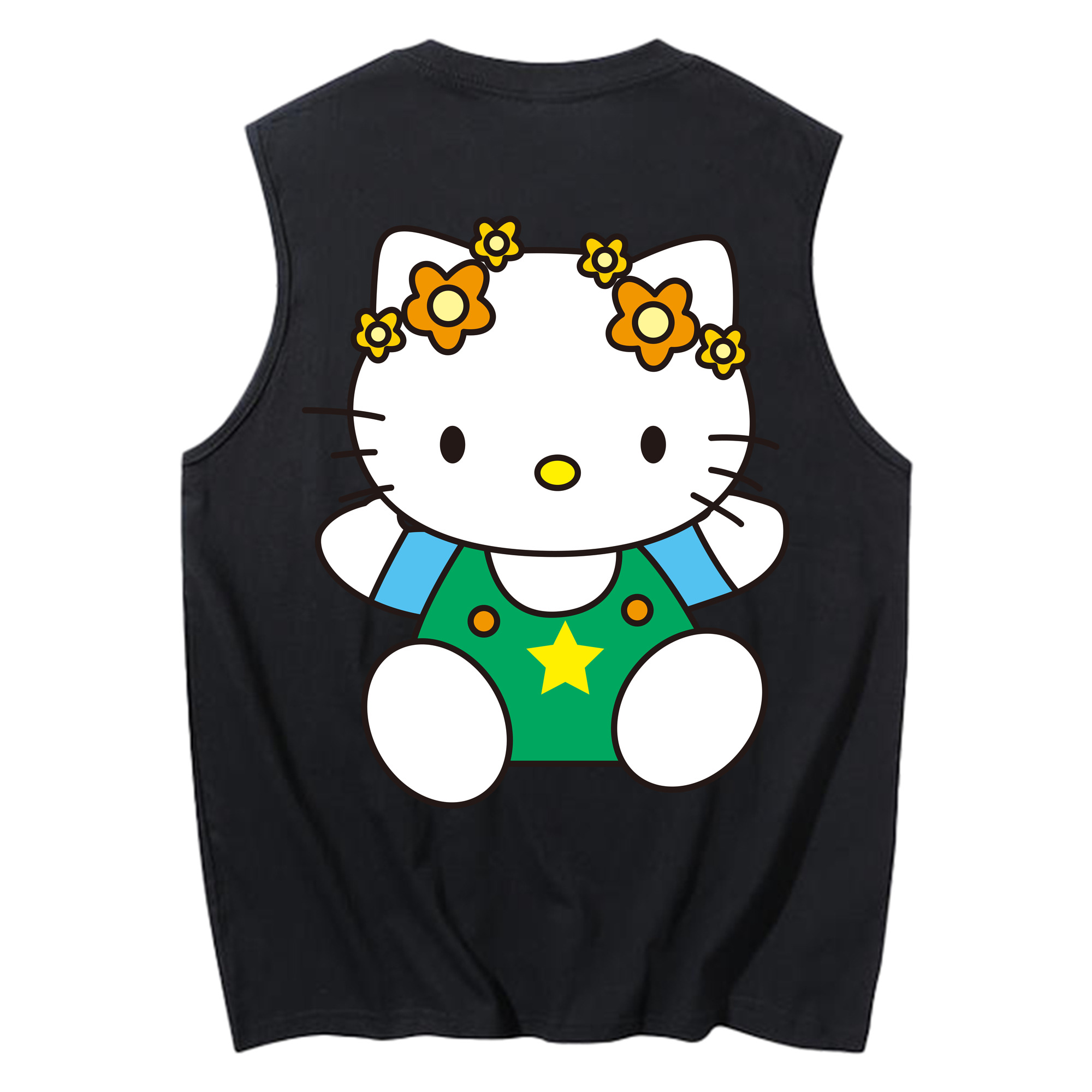 （画像用） Hello Kitty ハローキティ コットン100％タンクトップ（背面プリント）