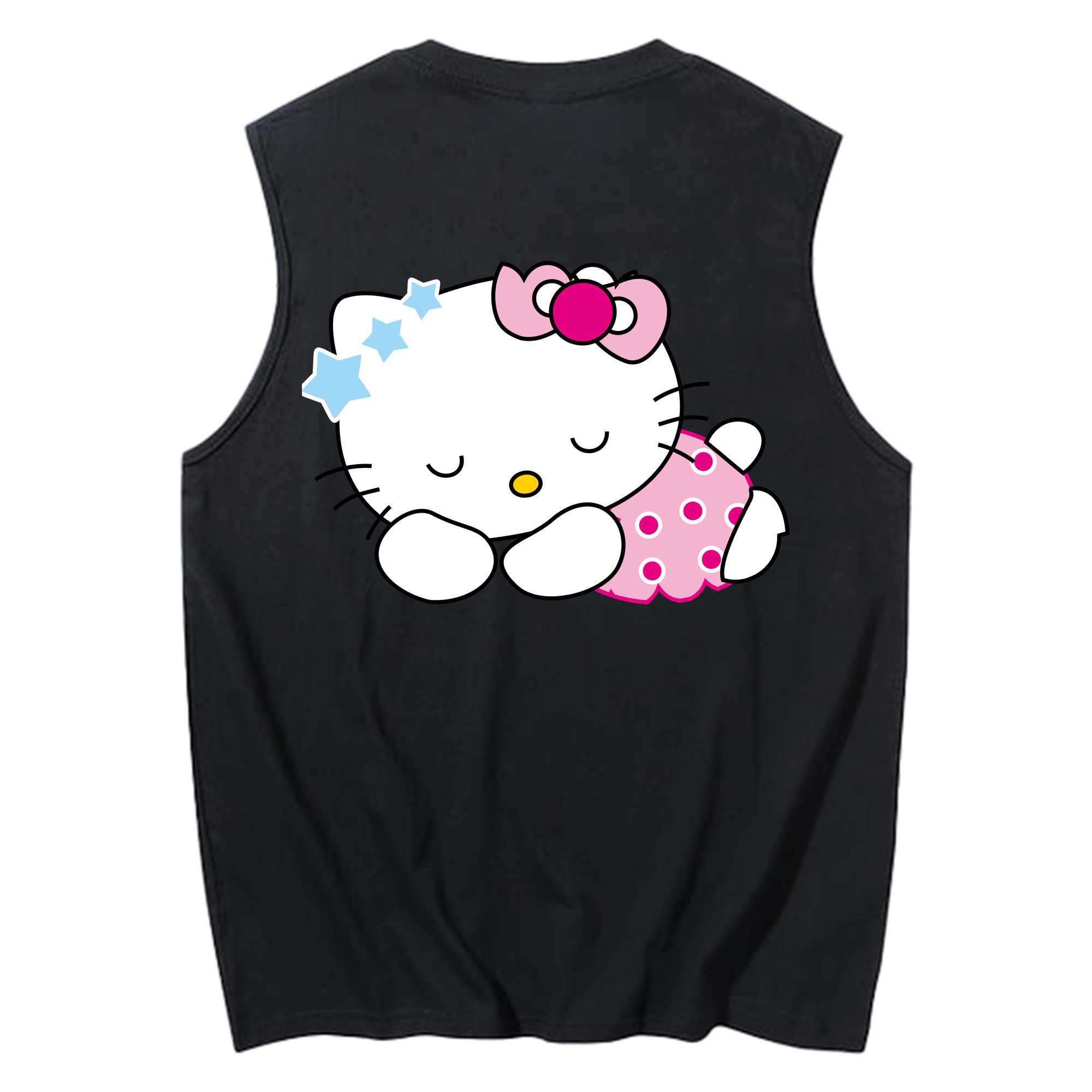 （画像用） Hello Kitty ハローキティ コットン100％タンクトップ（背面プリント）