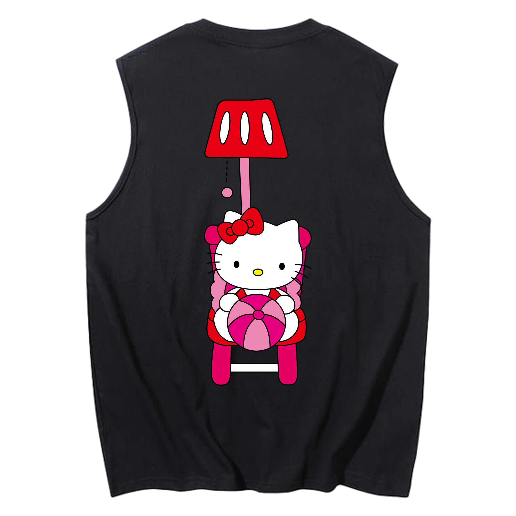 （画像用） Hello Kitty ハローキティ コットン100％タンクトップ（背面プリント）