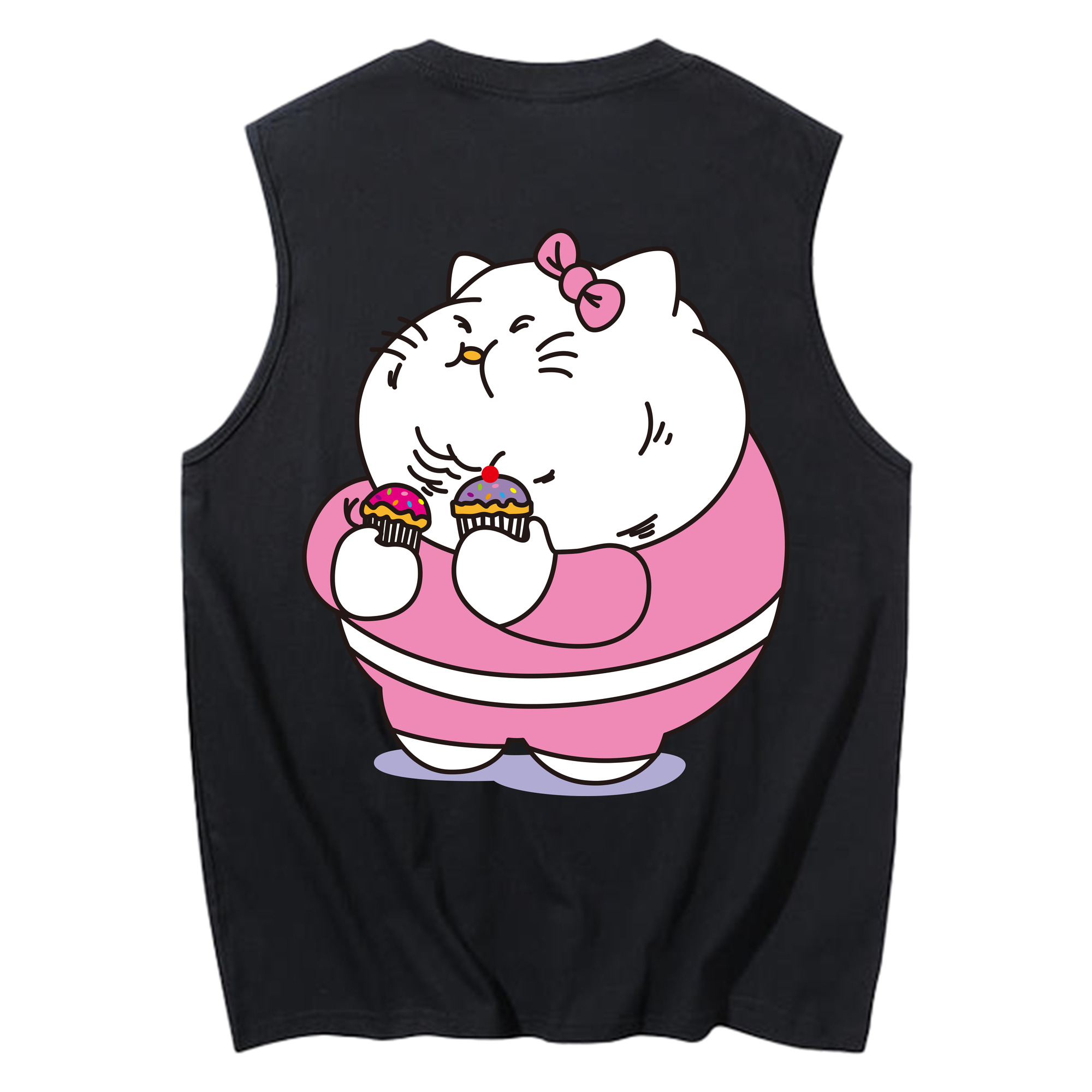 （画像用） Hello Kitty ハローキティ コットン100％タンクトップ（背面プリント）
