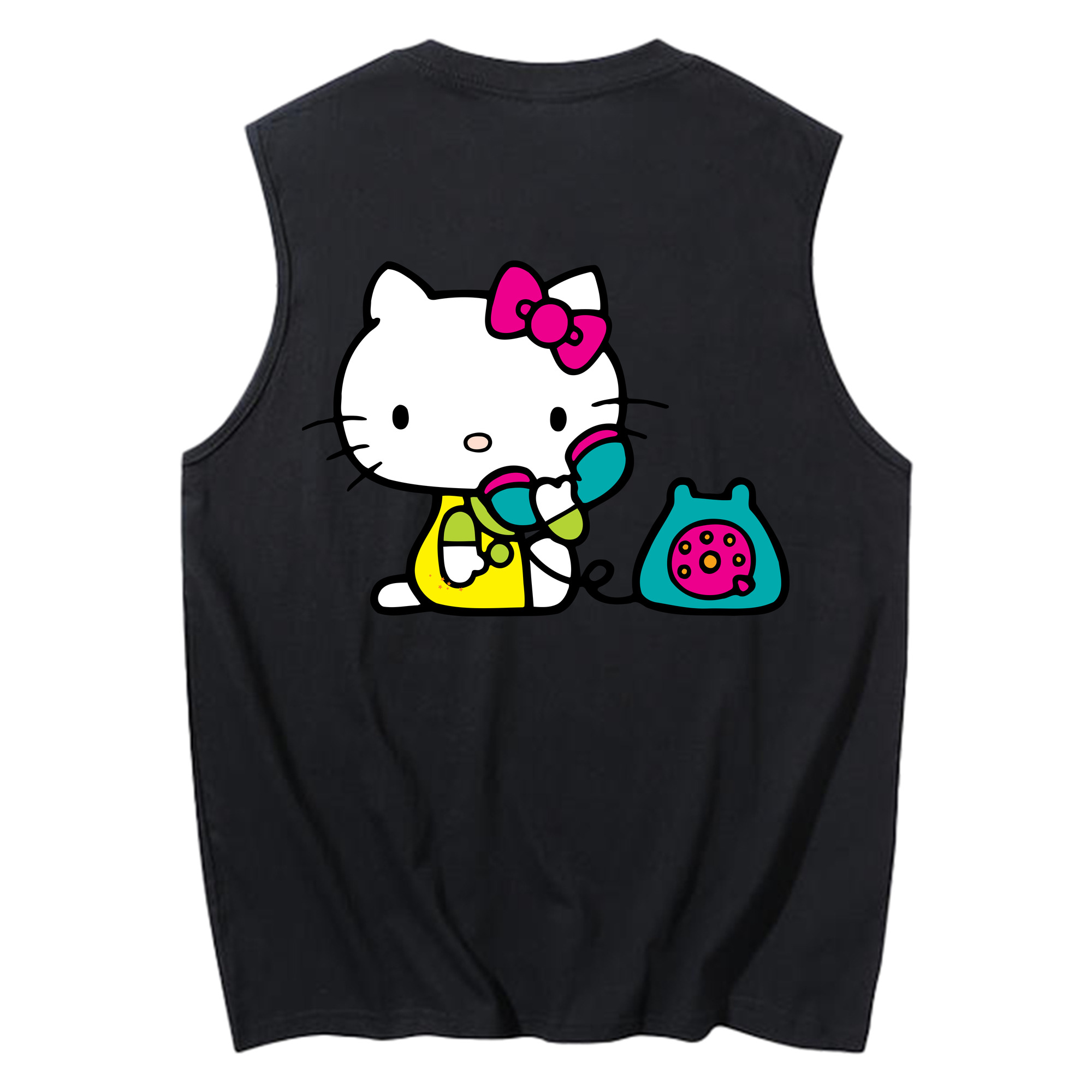 （画像用） Hello Kitty ハローキティ コットン100％タンクトップ（背面プリント）