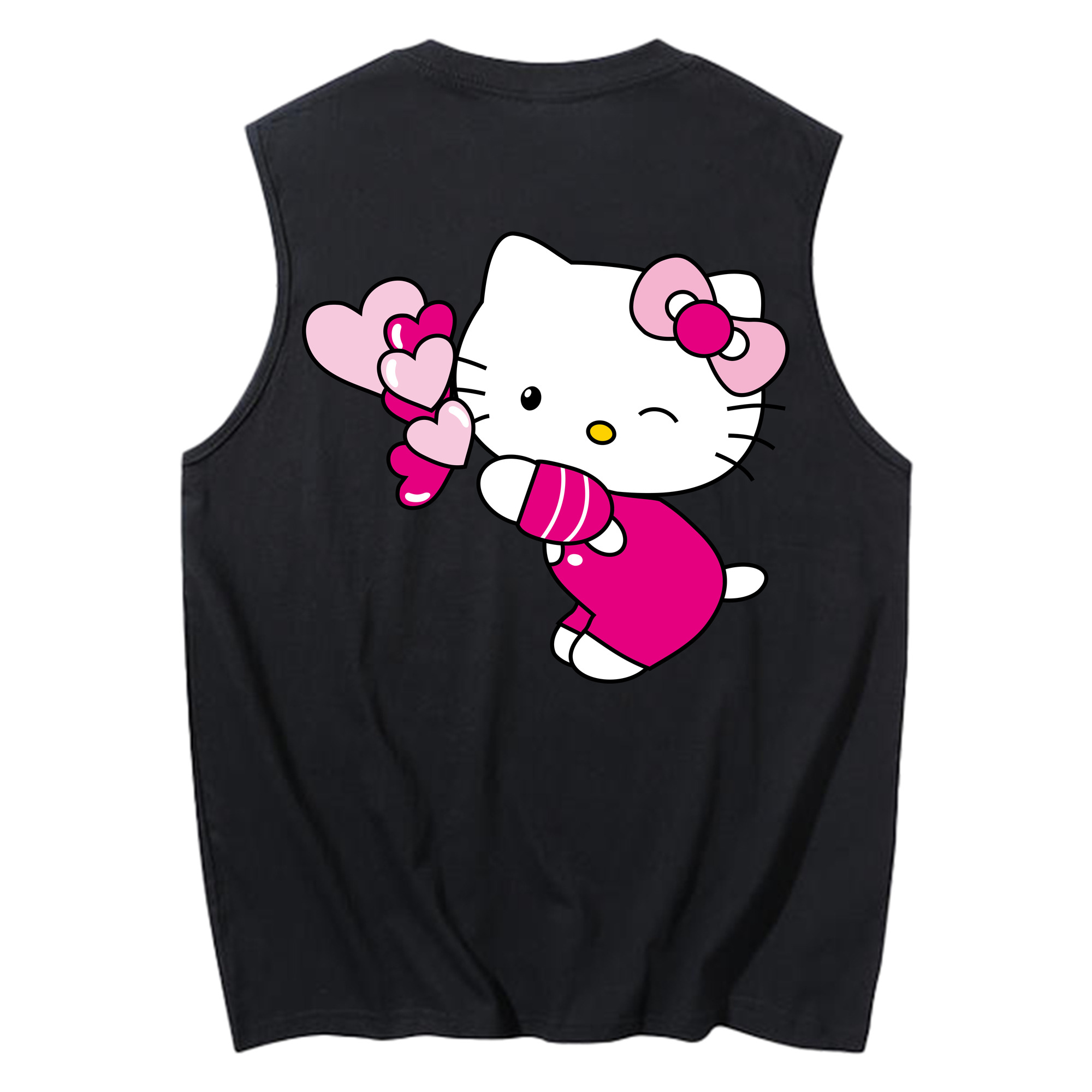 （画像用） Hello Kitty ハローキティ コットン100％タンクトップ（背面プリント）