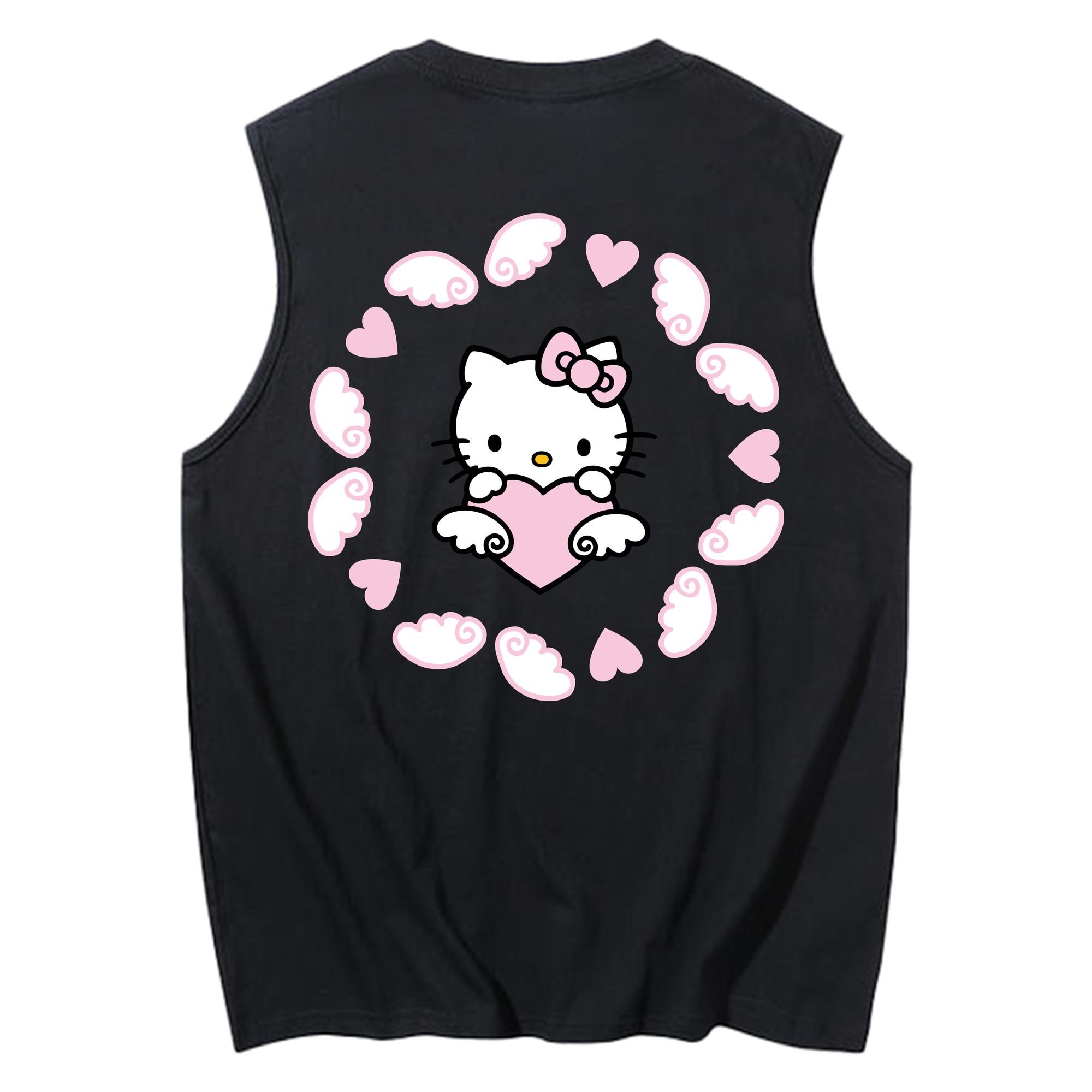 （画像用） Hello Kitty ハローキティ コットン100％タンクトップ（背面プリント）