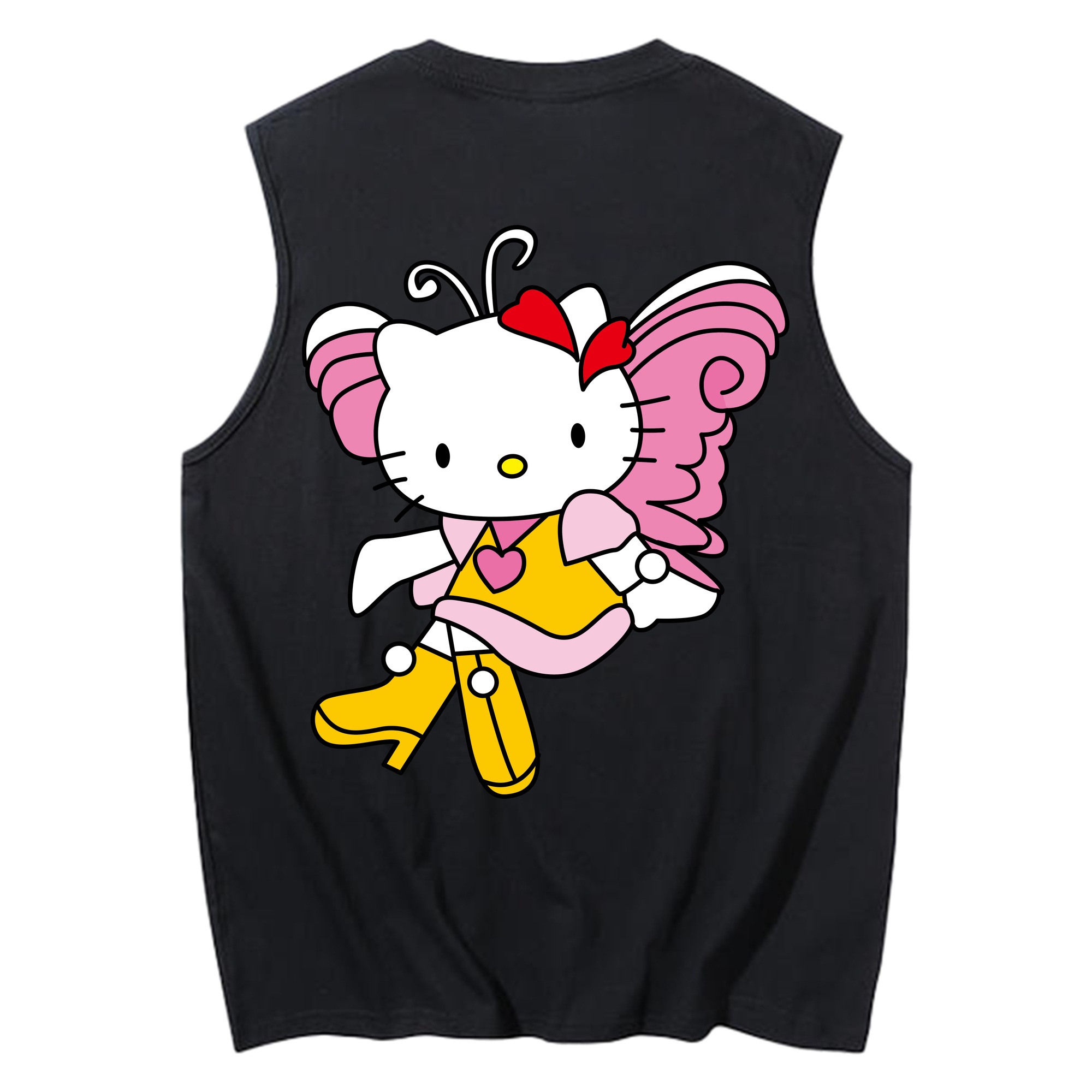 （画像用） Hello Kitty ハローキティ コットン100％タンクトップ（背面プリント）
