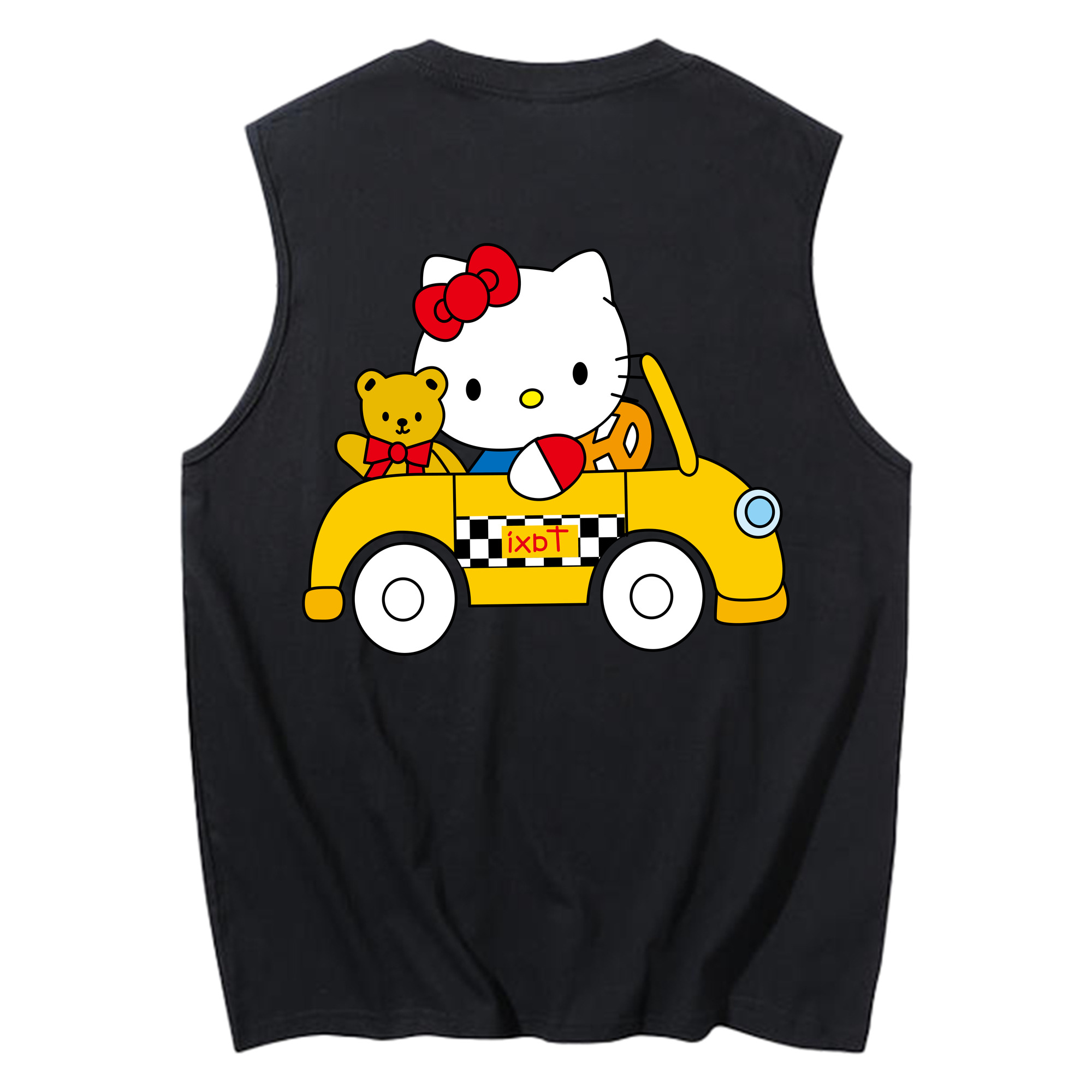 （画像用） Hello Kitty ハローキティ コットン100％タンクトップ（背面プリント）