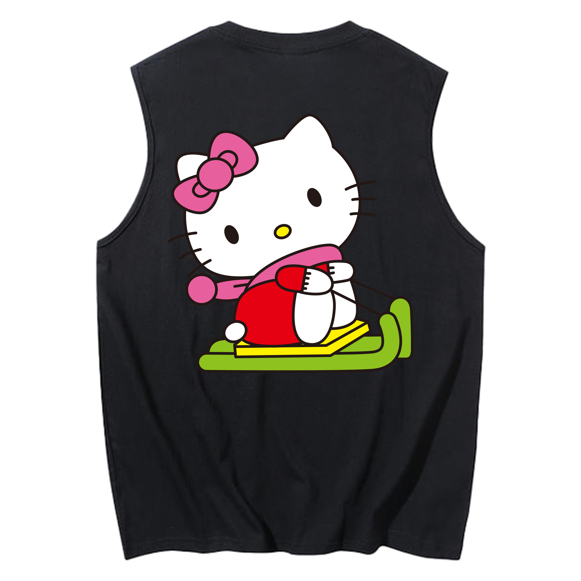 （画像用） Hello Kitty ハローキティ コットン100％タンクトップ（背面プリント）