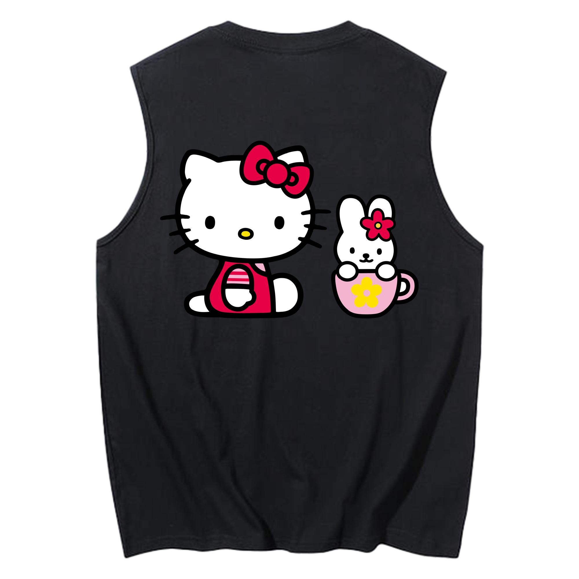 （画像用） Hello Kitty ハローキティ コットン100％タンクトップ（背面プリント）