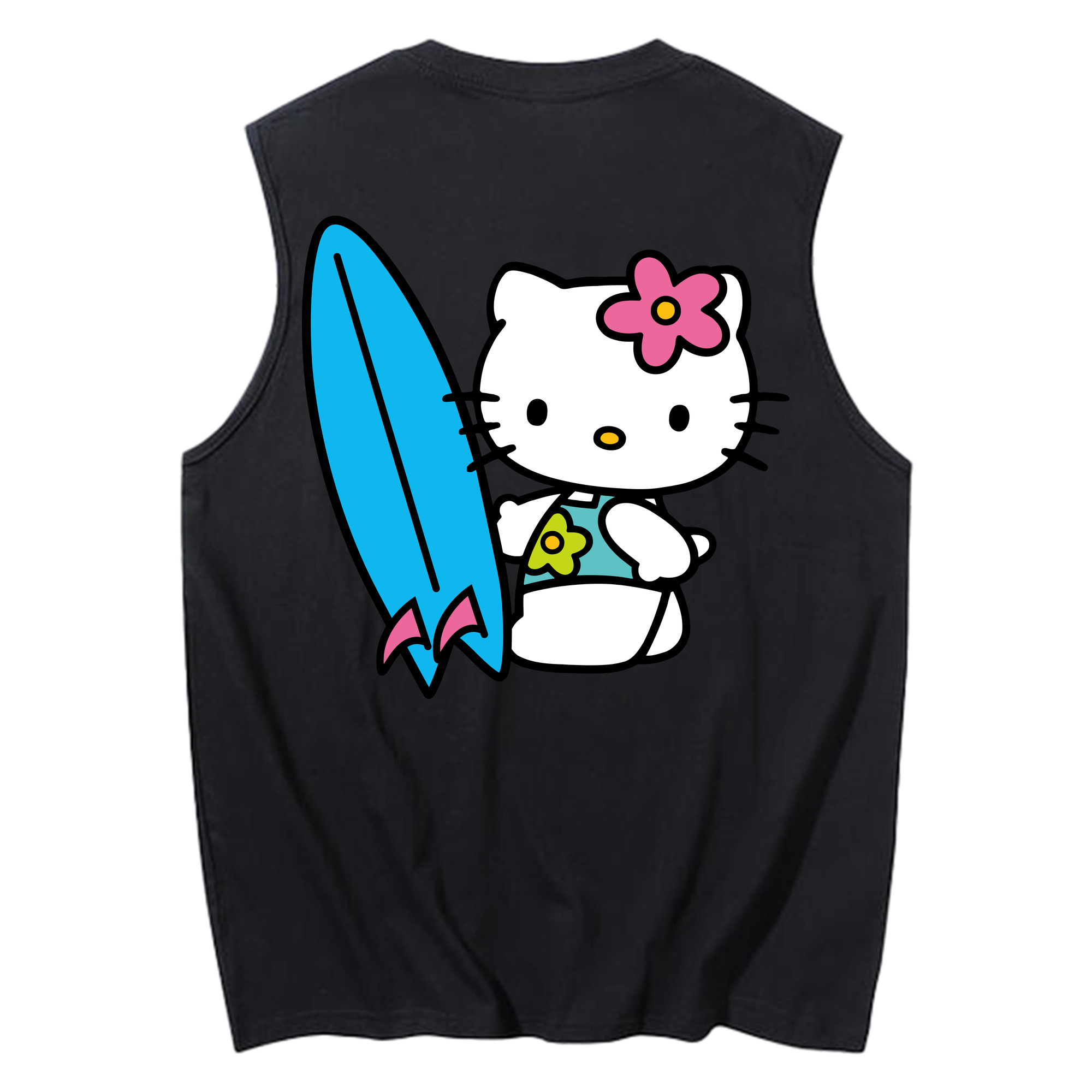 （画像用） Hello Kitty ハローキティ コットン100％タンクトップ（背面プリント）