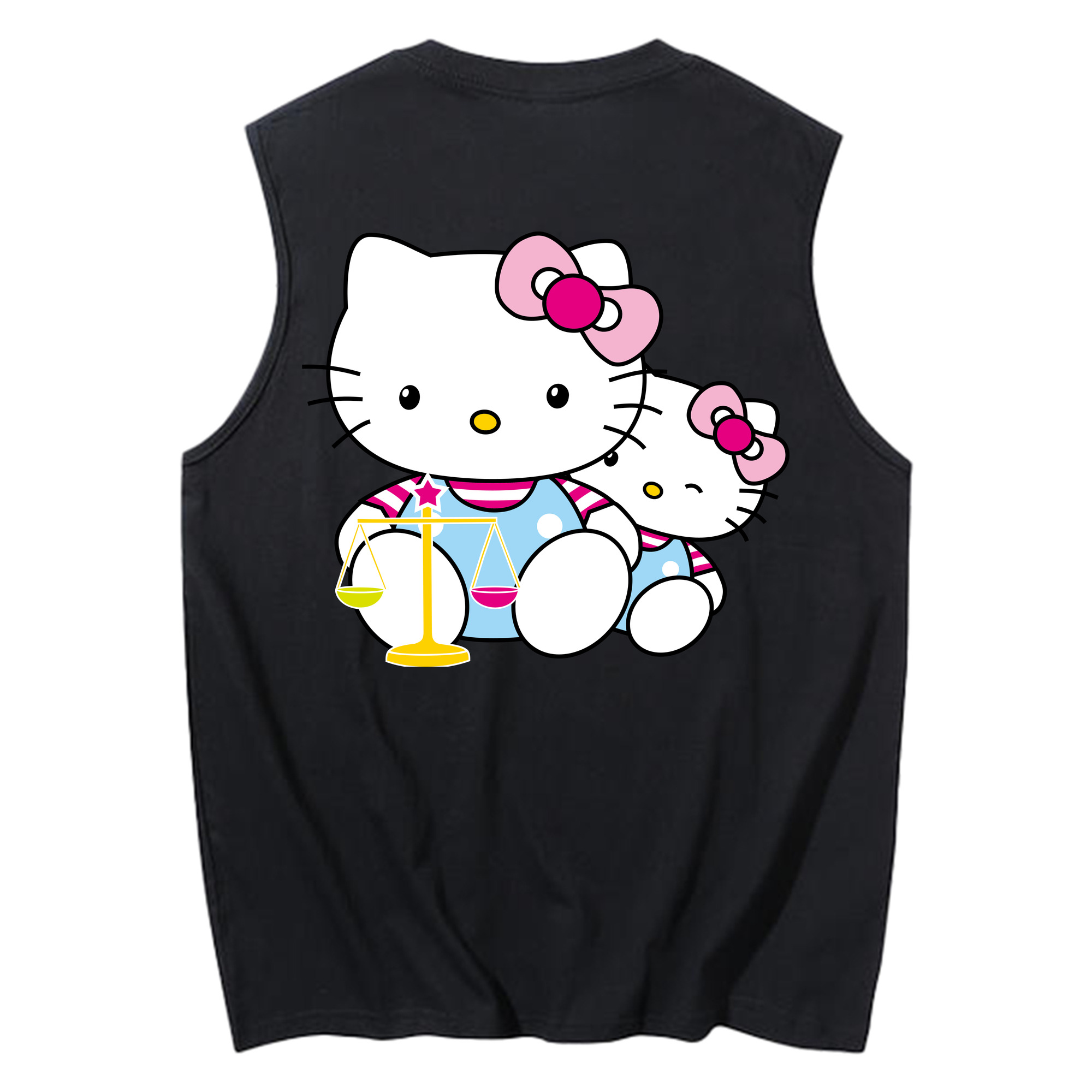 （画像用） Hello Kitty ハローキティ コットン100％タンクトップ（背面プリント）