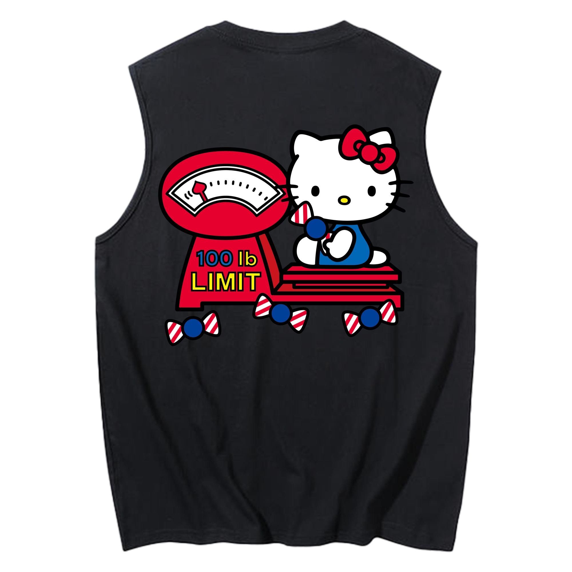 （画像用） Hello Kitty ハローキティ コットン100％タンクトップ（背面プリント）