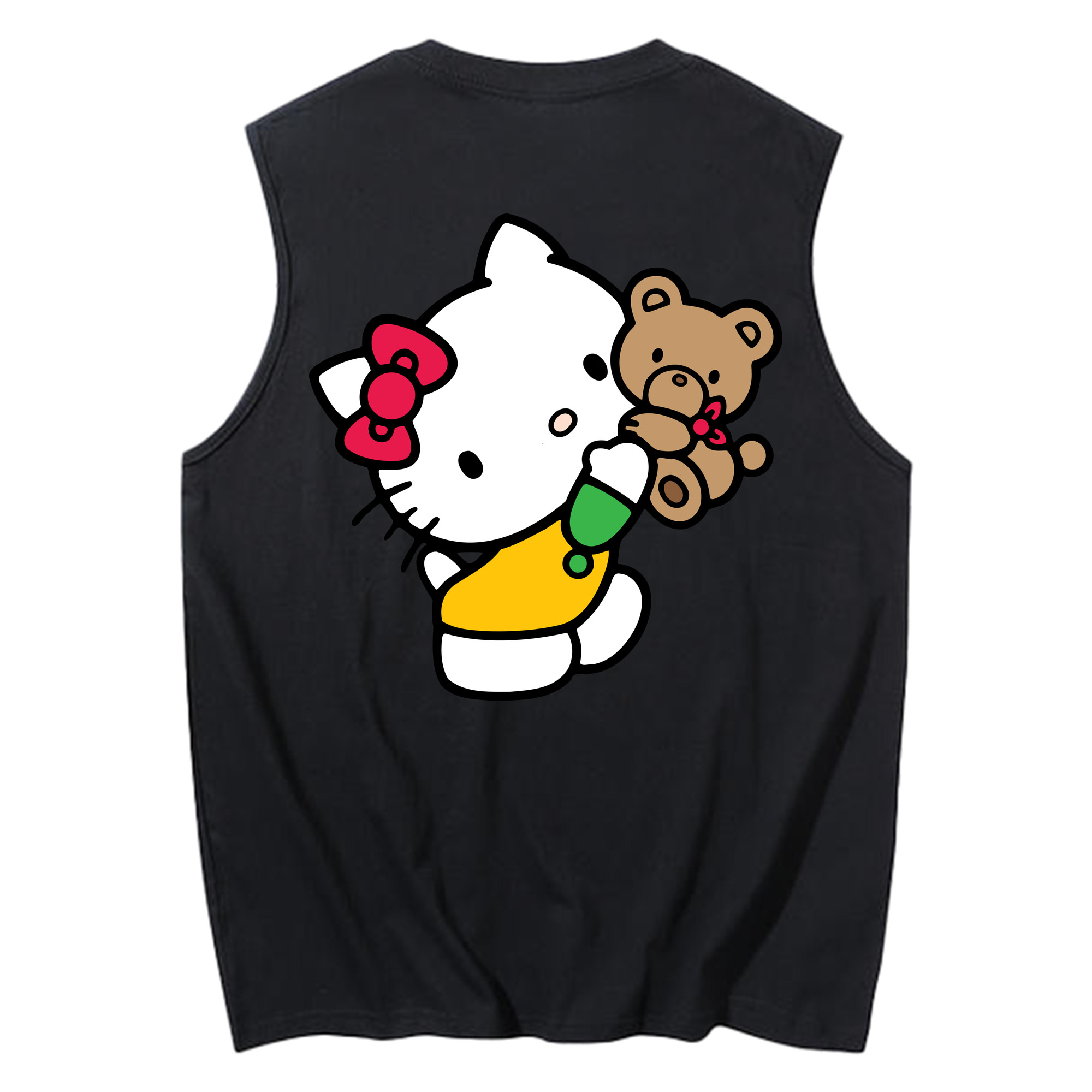 （画像用） Hello Kitty ハローキティ コットン100％タンクトップ（背面プリント）