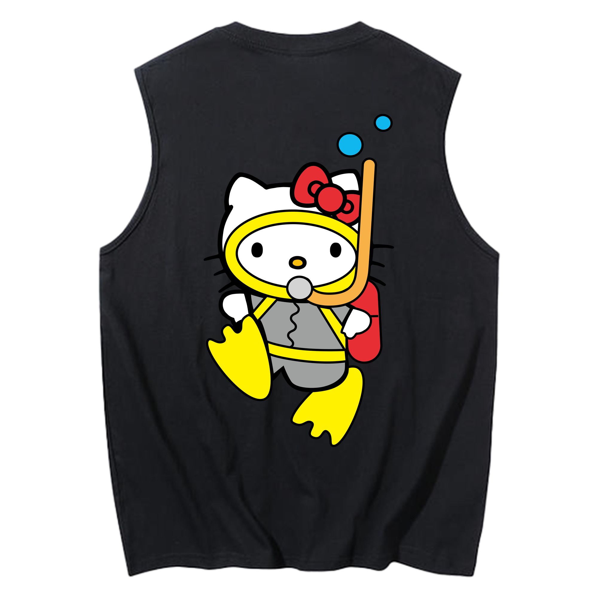 （画像用） Hello Kitty ハローキティ コットン100％タンクトップ（背面プリント）