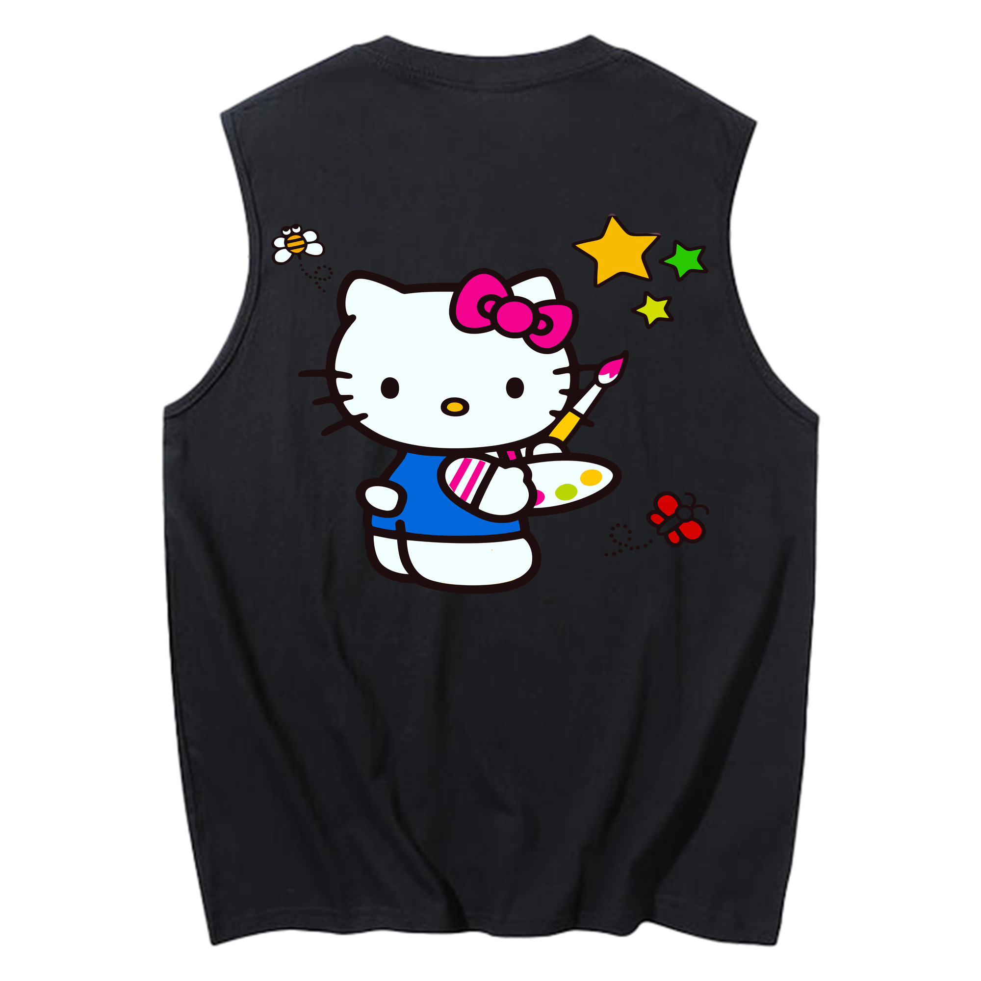 （画像用） Hello Kitty ハローキティ コットン100％タンクトップ（背面プリント）