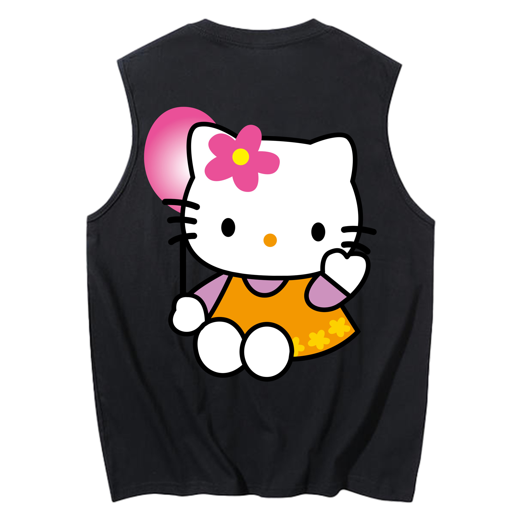 （画像用） Hello Kitty ハローキティ コットン100％タンクトップ（背面プリント）