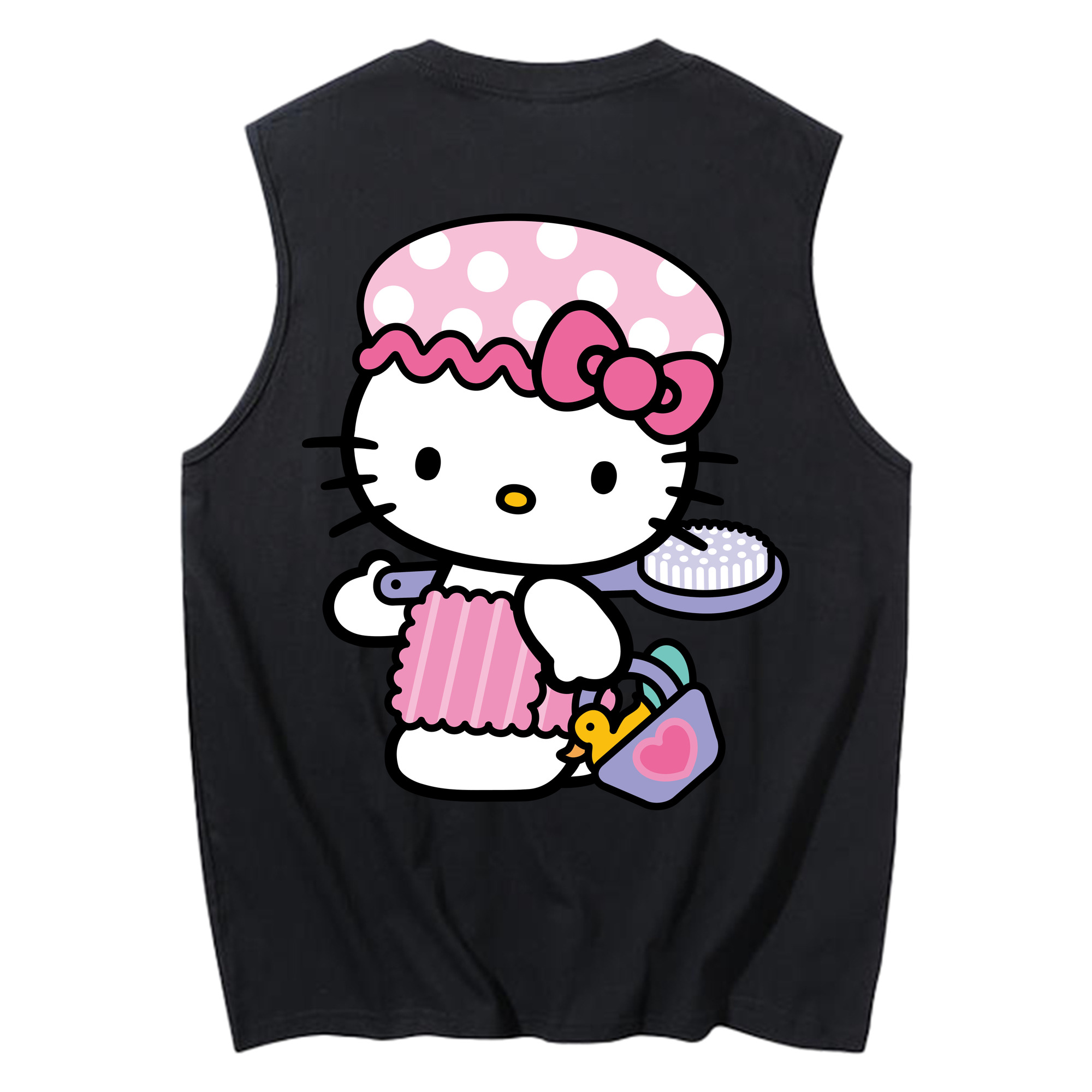 （画像用） Hello Kitty ハローキティ コットン100％タンクトップ（背面プリント）