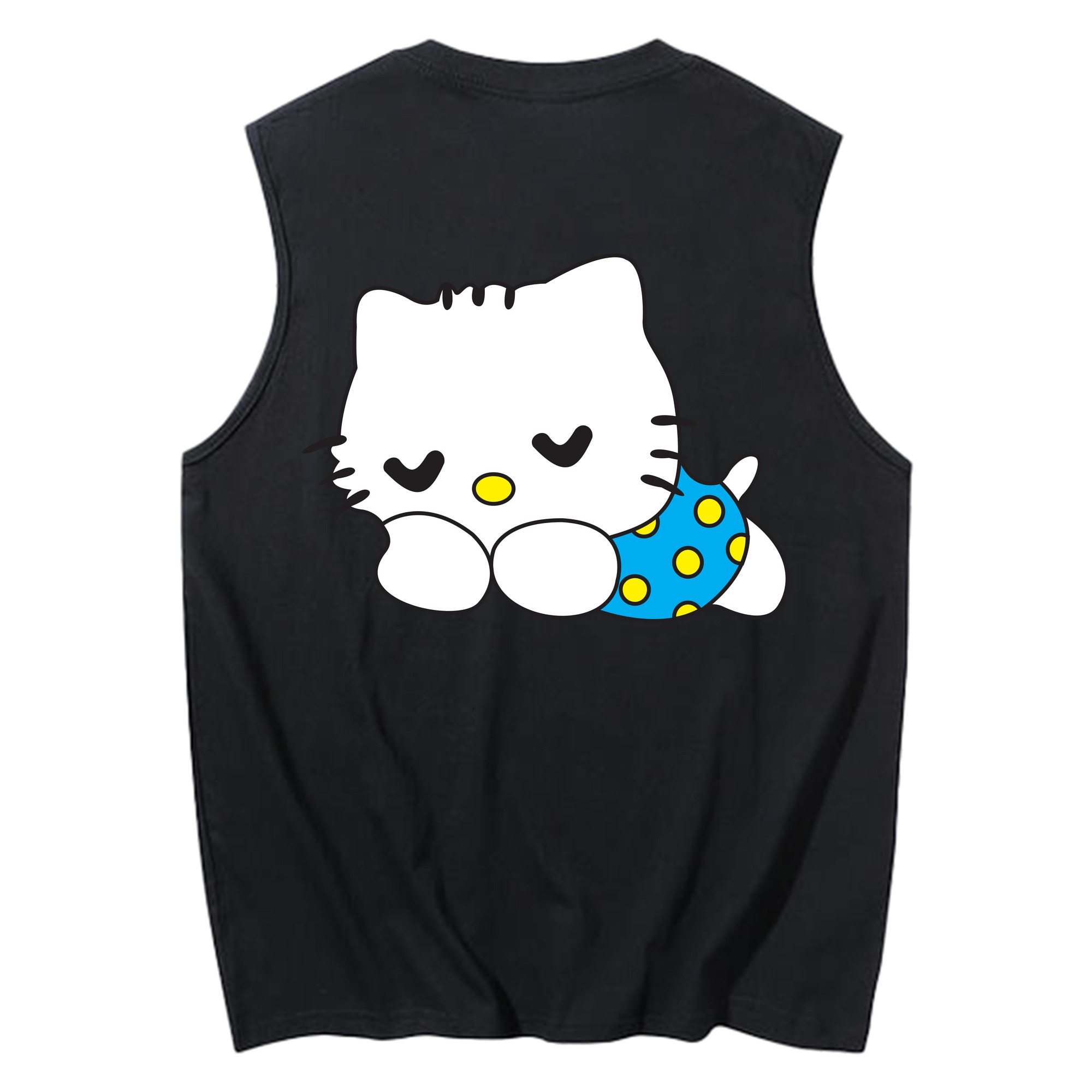 （画像用） Hello Kitty ハローキティ コットン100％タンクトップ（背面プリント）