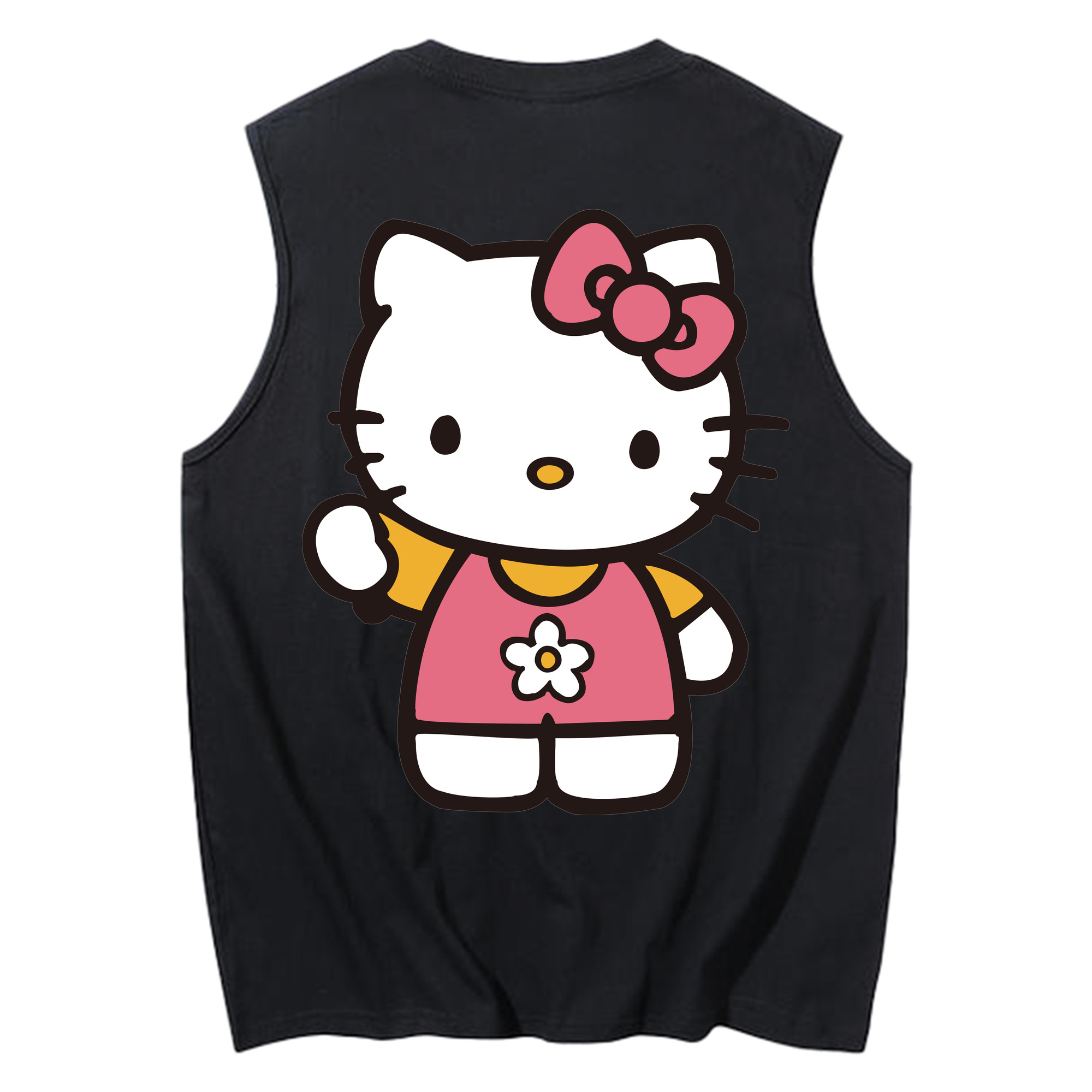 （画像用） Hello Kitty ハローキティ コットン100％タンクトップ（背面プリント）