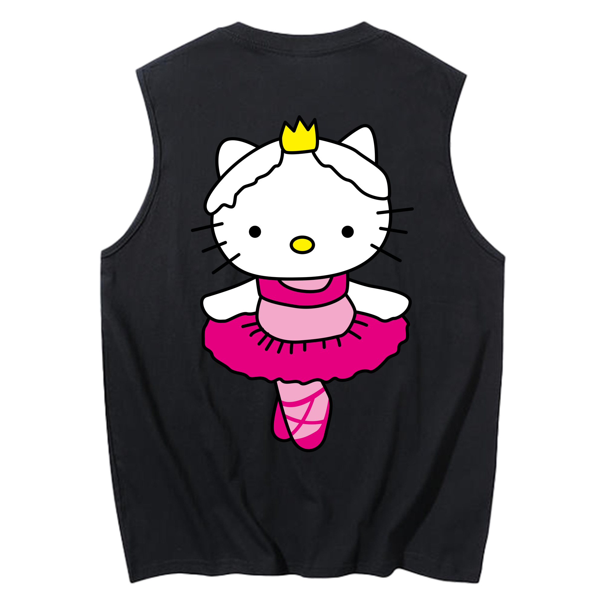 （画像用） Hello Kitty ハローキティ コットン100％タンクトップ（背面プリント）