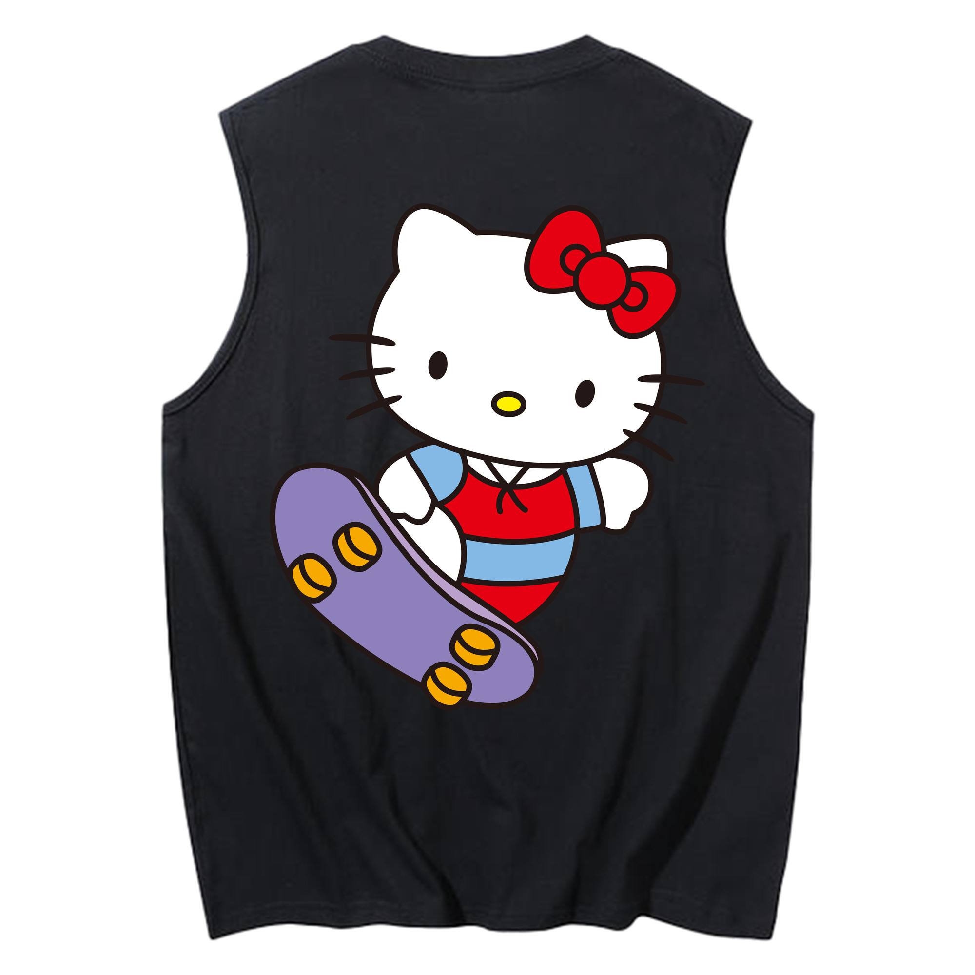 （画像用） Hello Kitty ハローキティ コットン100％タンクトップ（背面プリント）