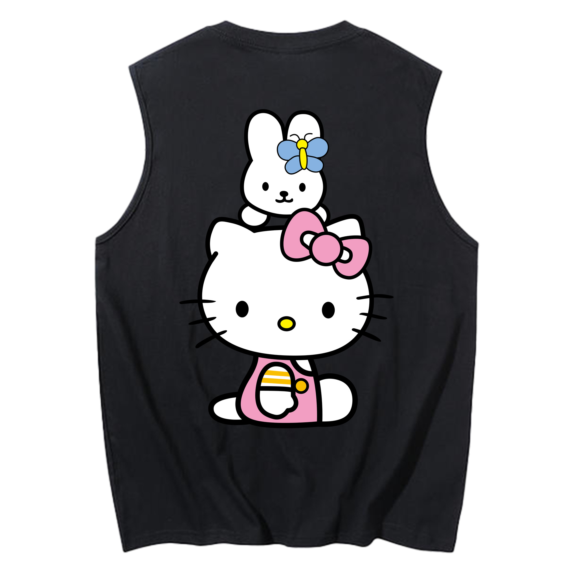 （画像用） Hello Kitty ハローキティ コットン100％タンクトップ（背面プリント）