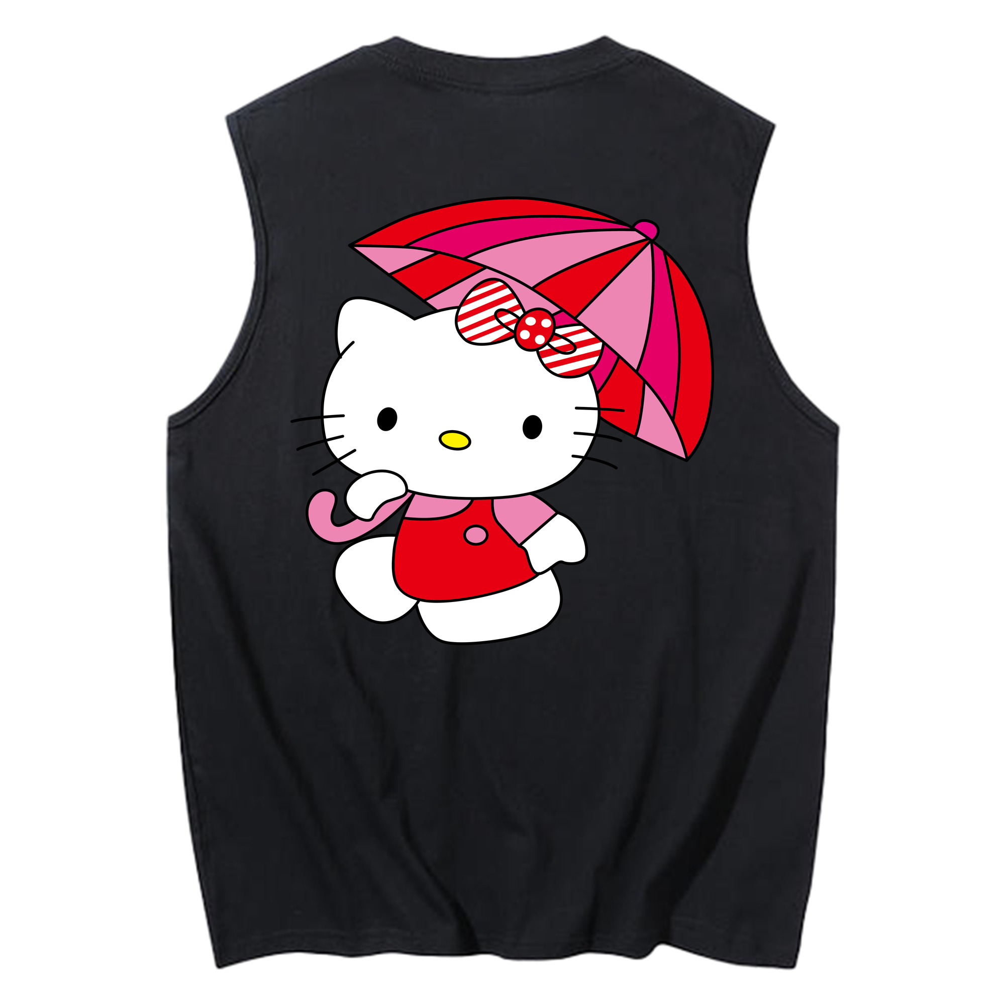 （画像用） Hello Kitty ハローキティ コットン100％タンクトップ（背面プリント）