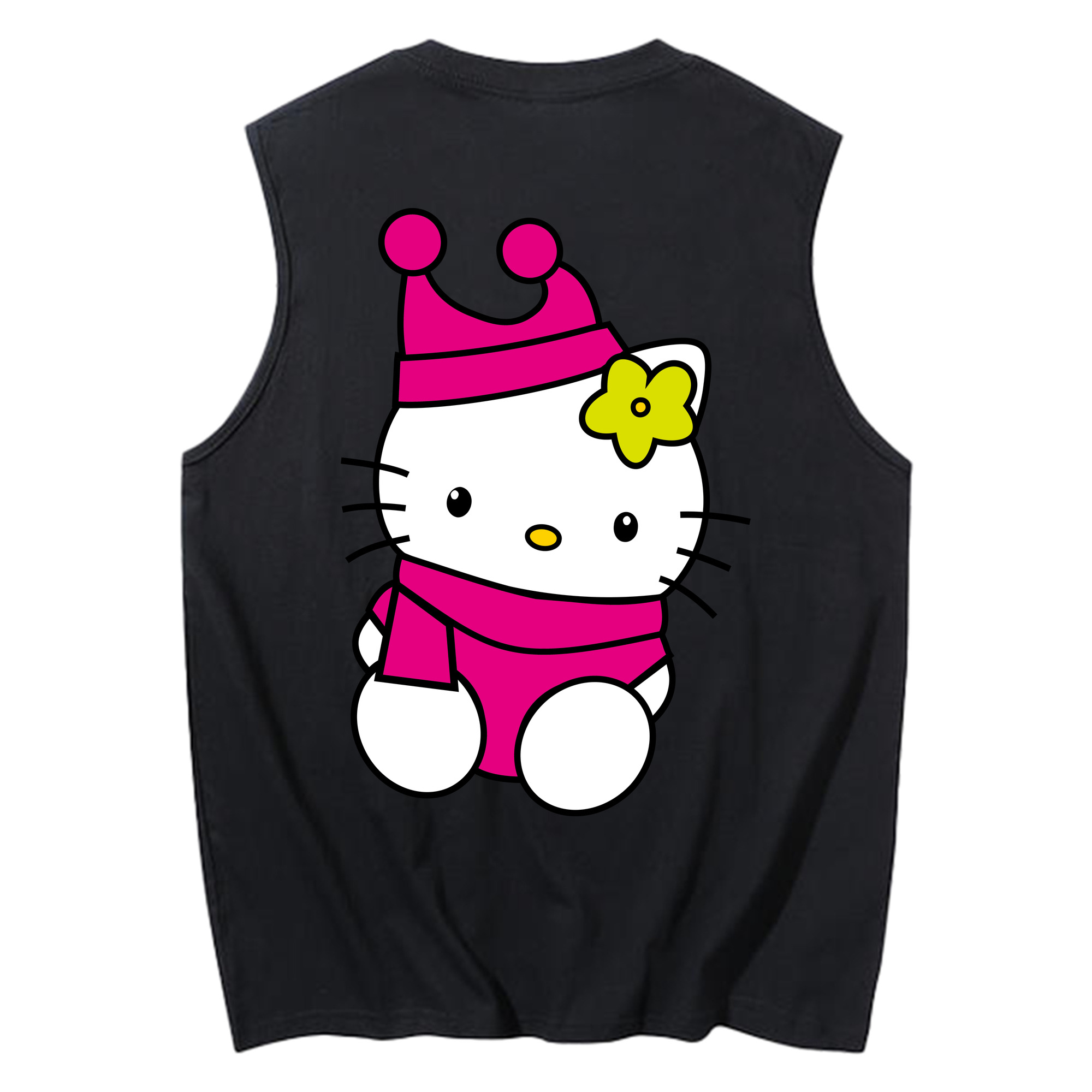 （画像用） Hello Kitty ハローキティ コットン100％タンクトップ（背面プリント）
