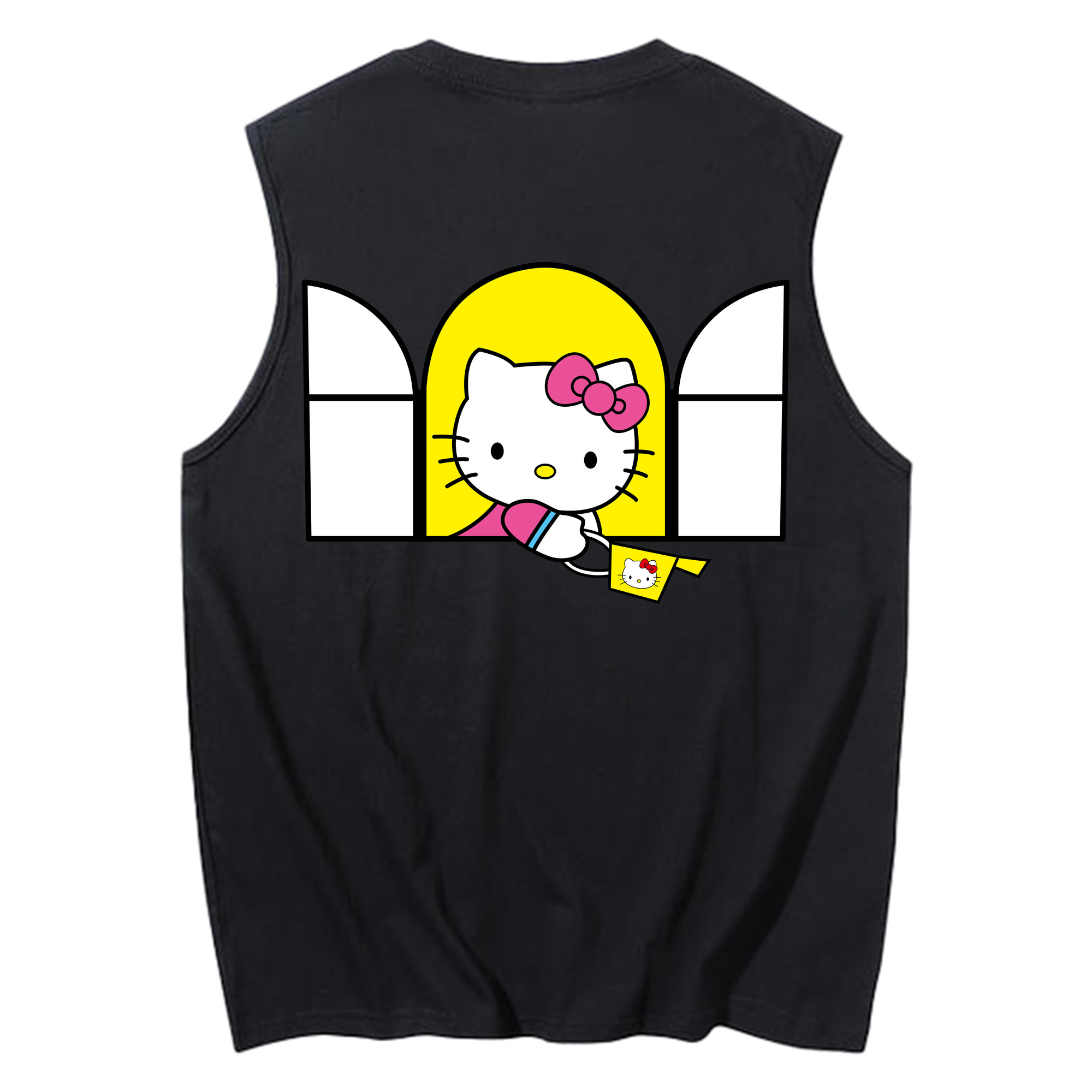 （画像用） Hello Kitty ハローキティ コットン100％タンクトップ（背面プリント）