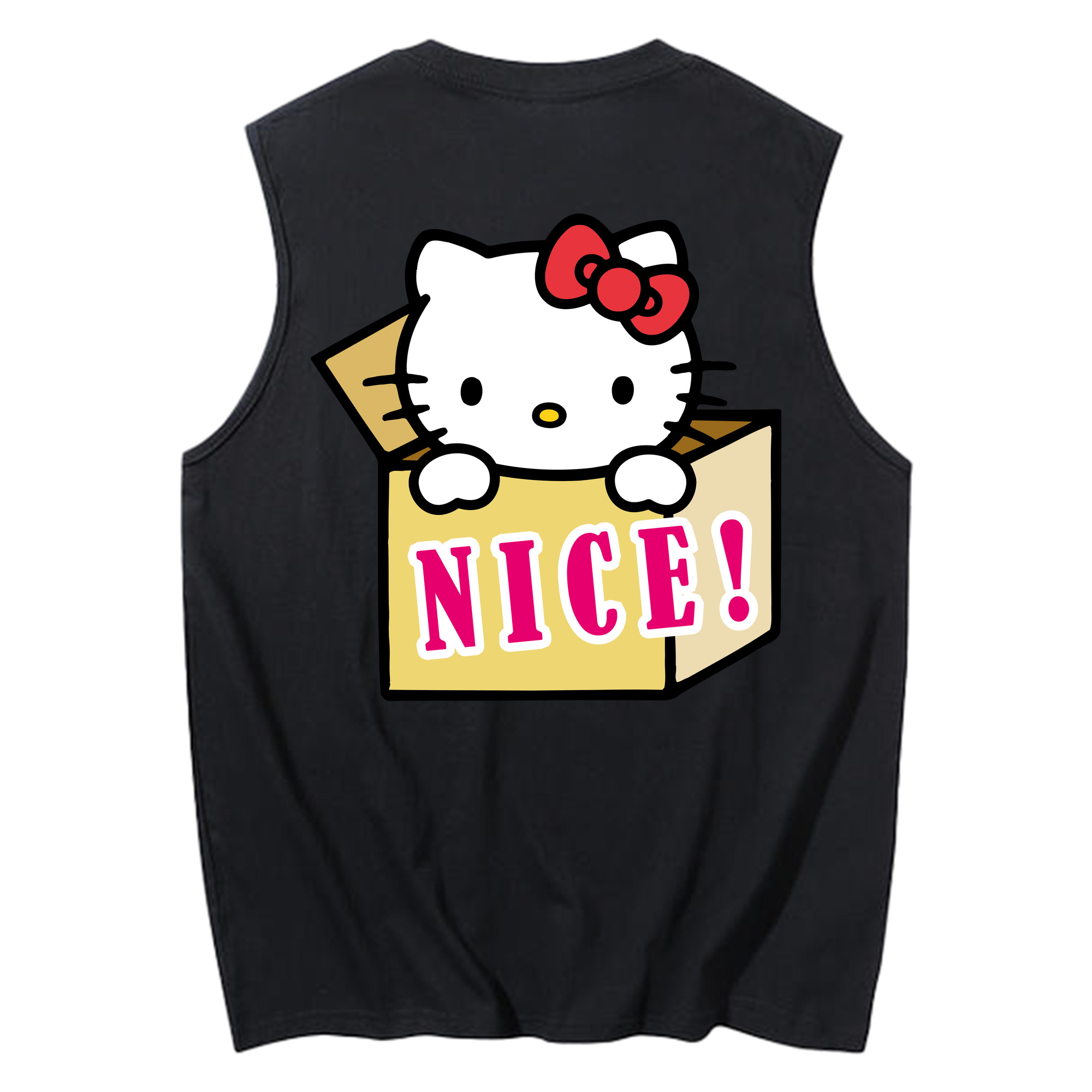 （画像用） Hello Kitty ハローキティ コットン100％タンクトップ（背面プリント）