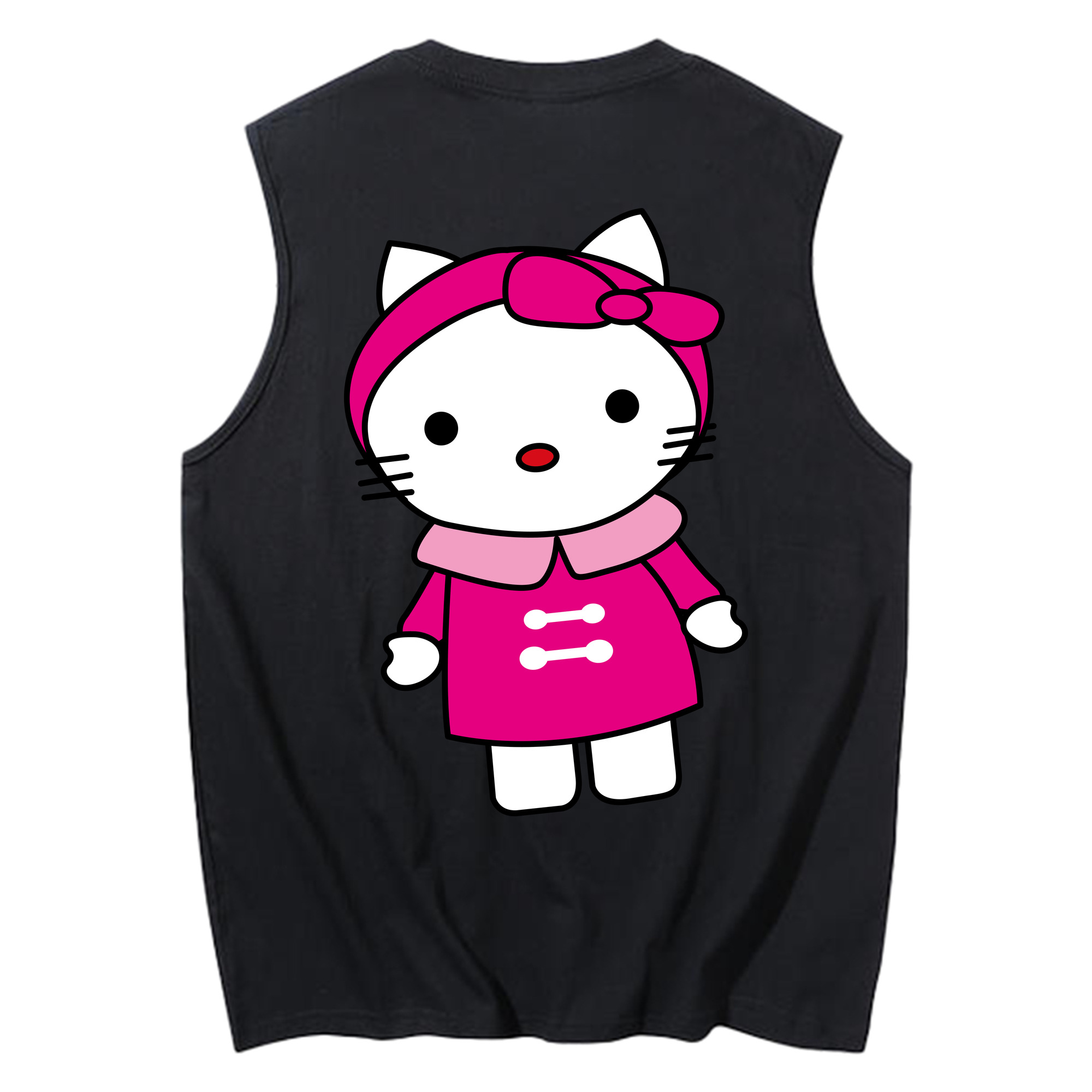 （画像用） Hello Kitty ハローキティ コットン100％タンクトップ（背面プリント）