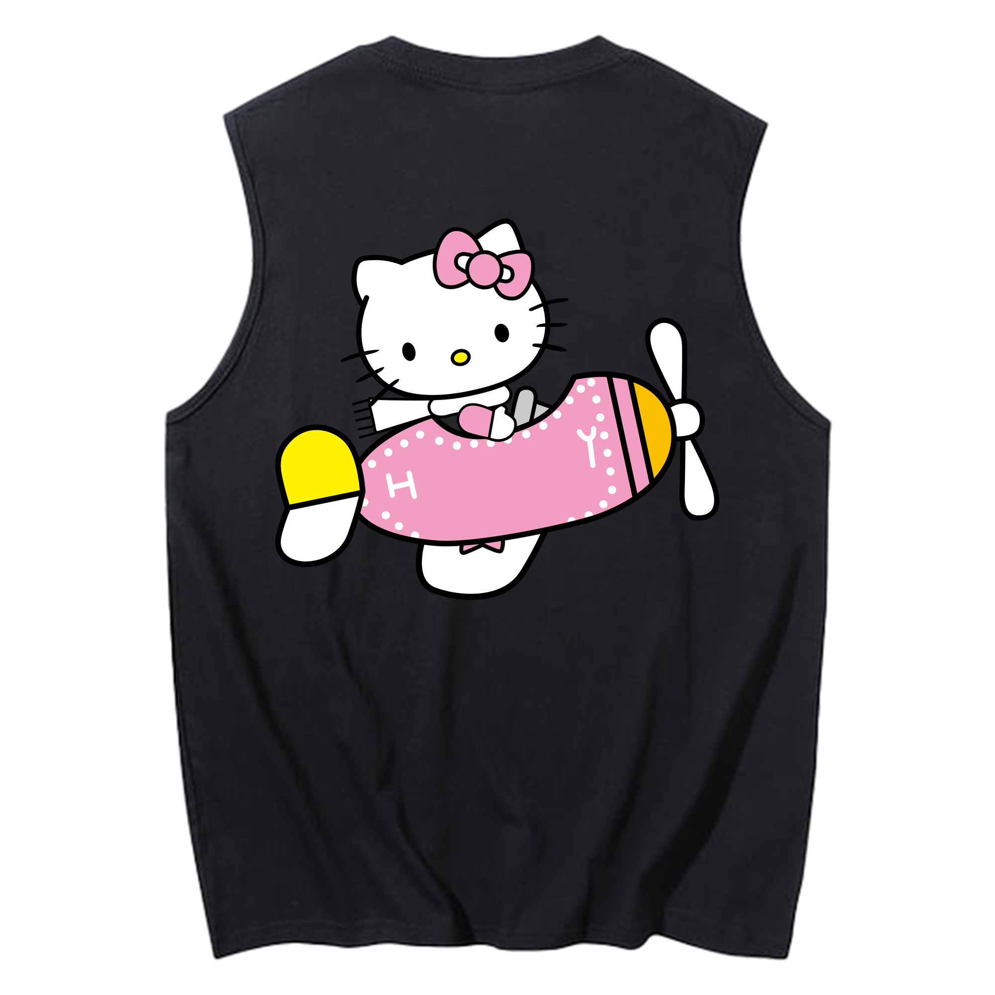 （画像用） Hello Kitty ハローキティ コットン100％タンクトップ（背面プリント）
