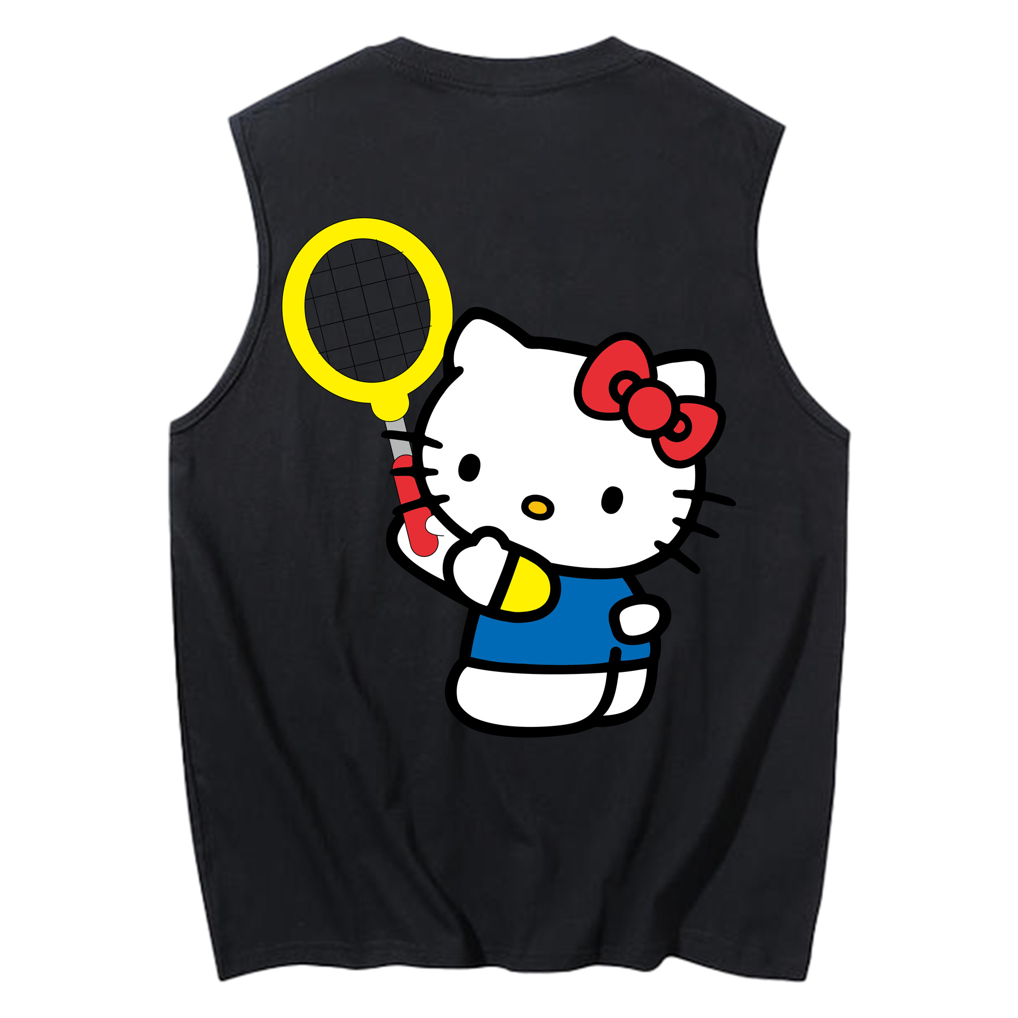 （画像用） Hello Kitty ハローキティ コットン100％タンクトップ（背面プリント）