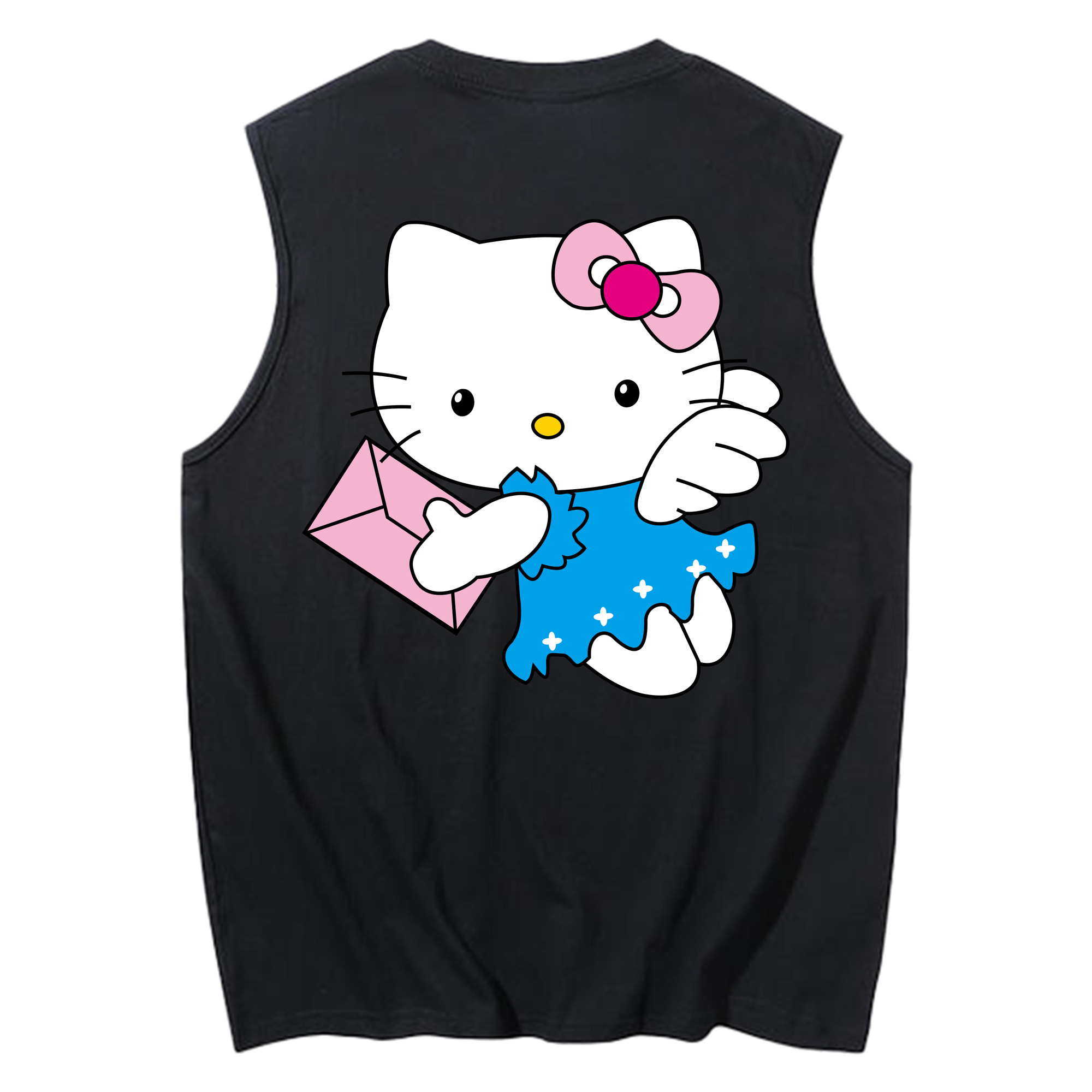（画像用） Hello Kitty ハローキティ コットン100％タンクトップ（背面プリント）