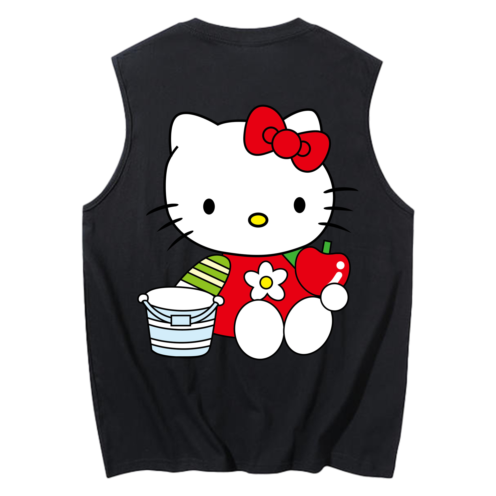 （画像用） Hello Kitty ハローキティ コットン100％タンクトップ（背面プリント）